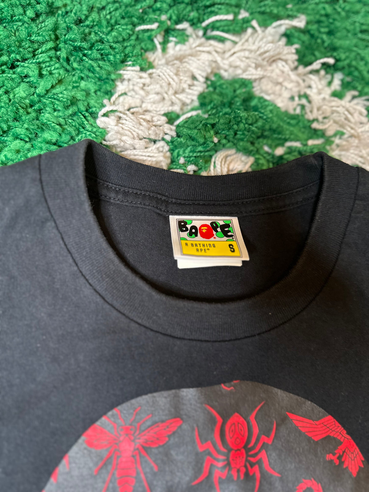 Bape x Shin Kamen Rider Ape Head Tee Black Size Small