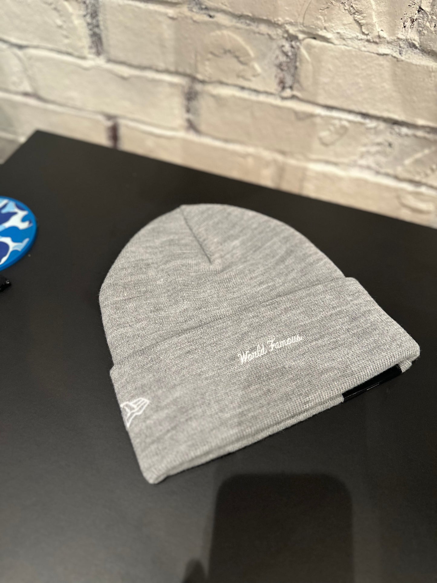 Supreme Box Logo Beanie Gray/Navy DS