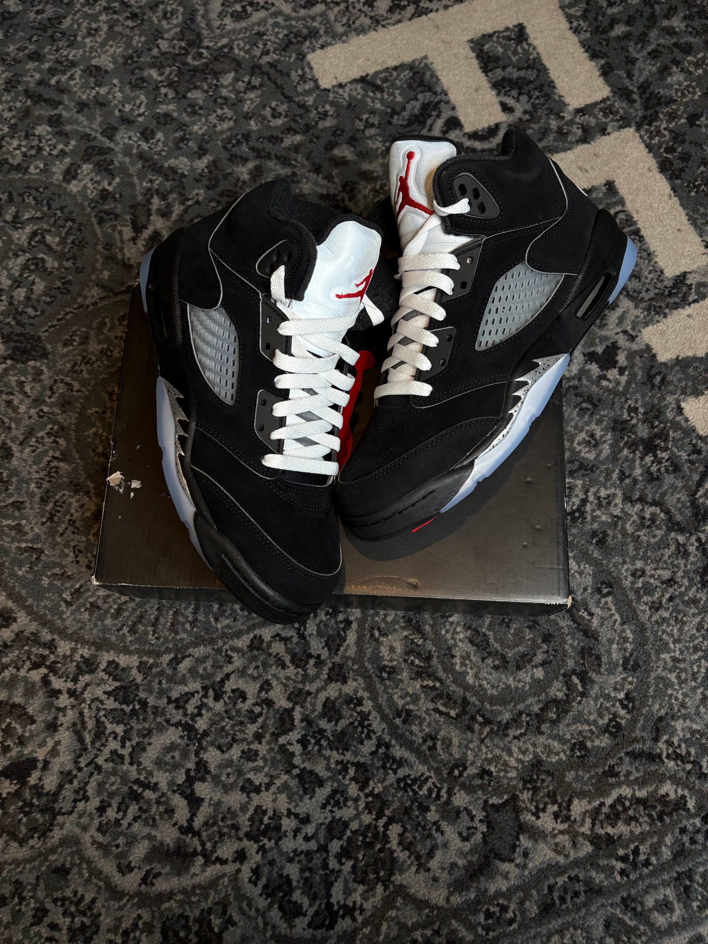 Jordan 5 Retro “Black Metallic” Ds Og Size 7Y