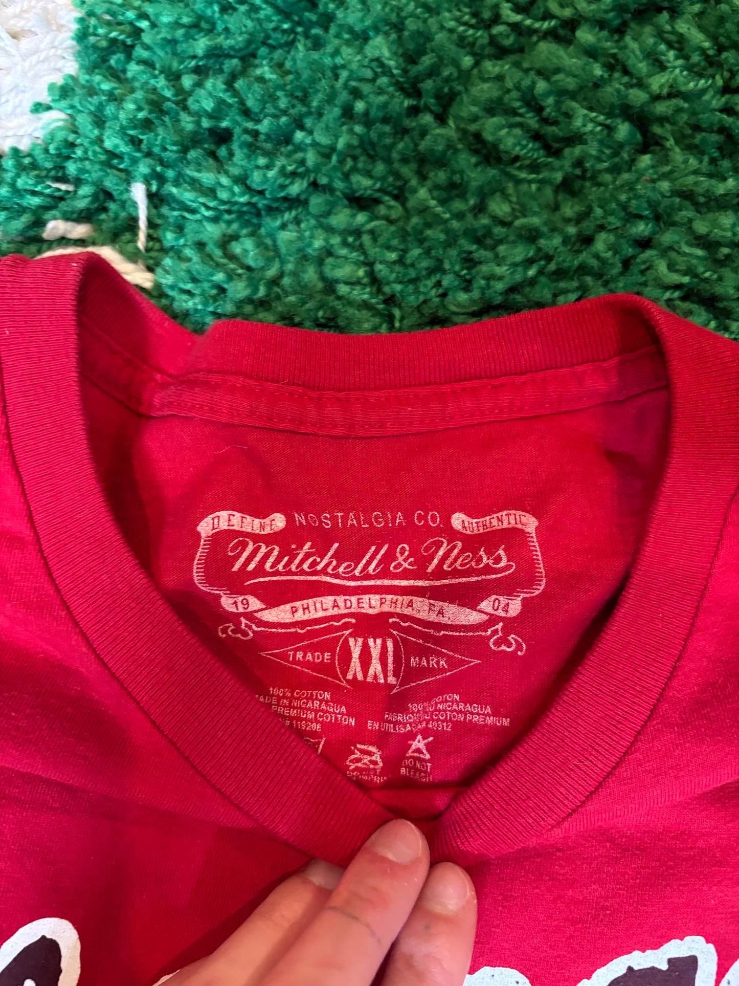 Mitchell & Ness Chicago Tee Red Size XXL