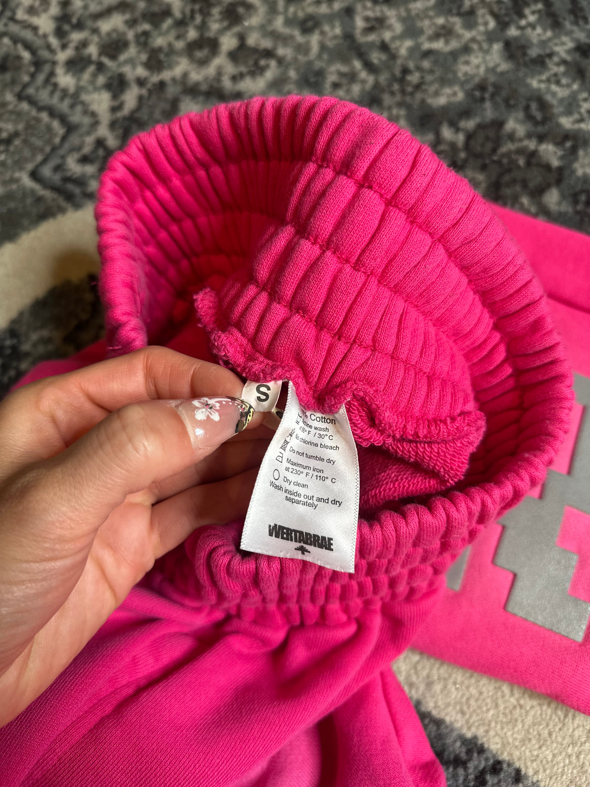 Vertebrae Sweatpants Pink Size Small