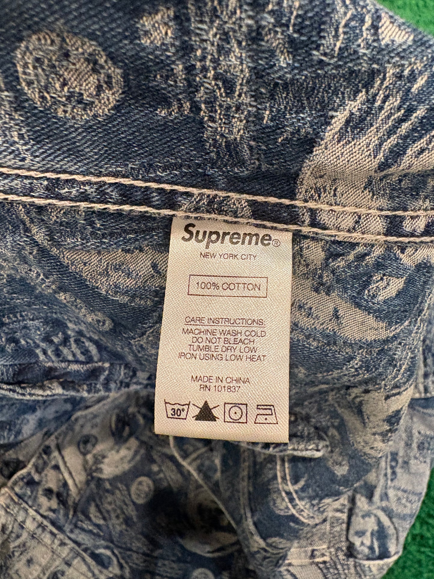 Supreme 100 Dollar Bill Trucker Jacket PO Size M