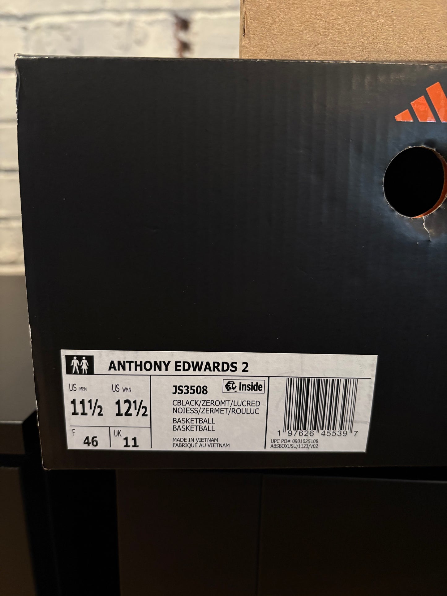 Adidas AE 2 Black/White/Red DS OG Size 11.5