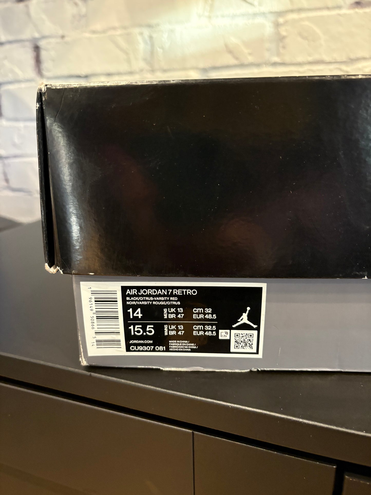 Jordan 7 Retro Citrus Clean OG Size 14
