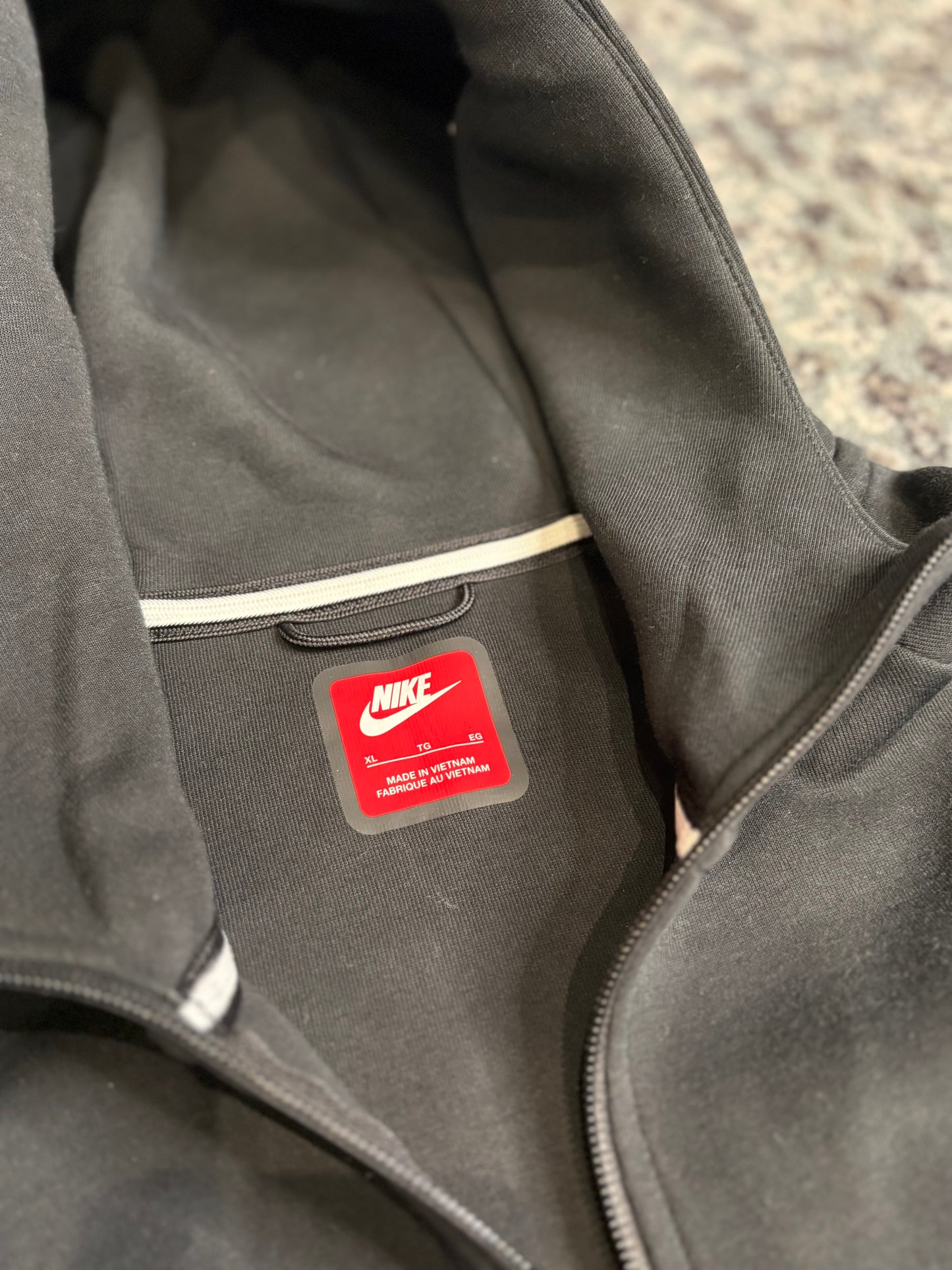 Nike Tech Zip Black Size XL