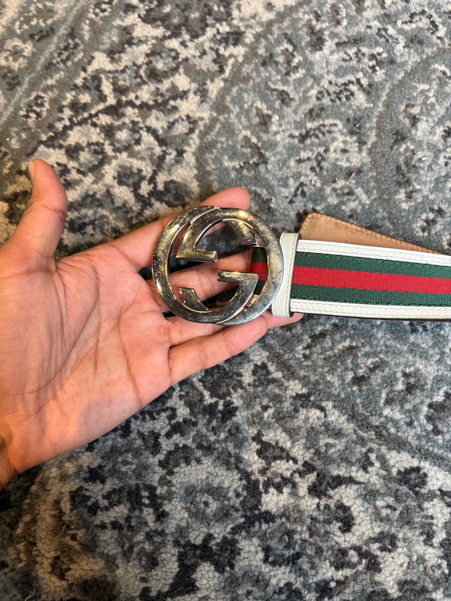 Gucci Stripe Belt