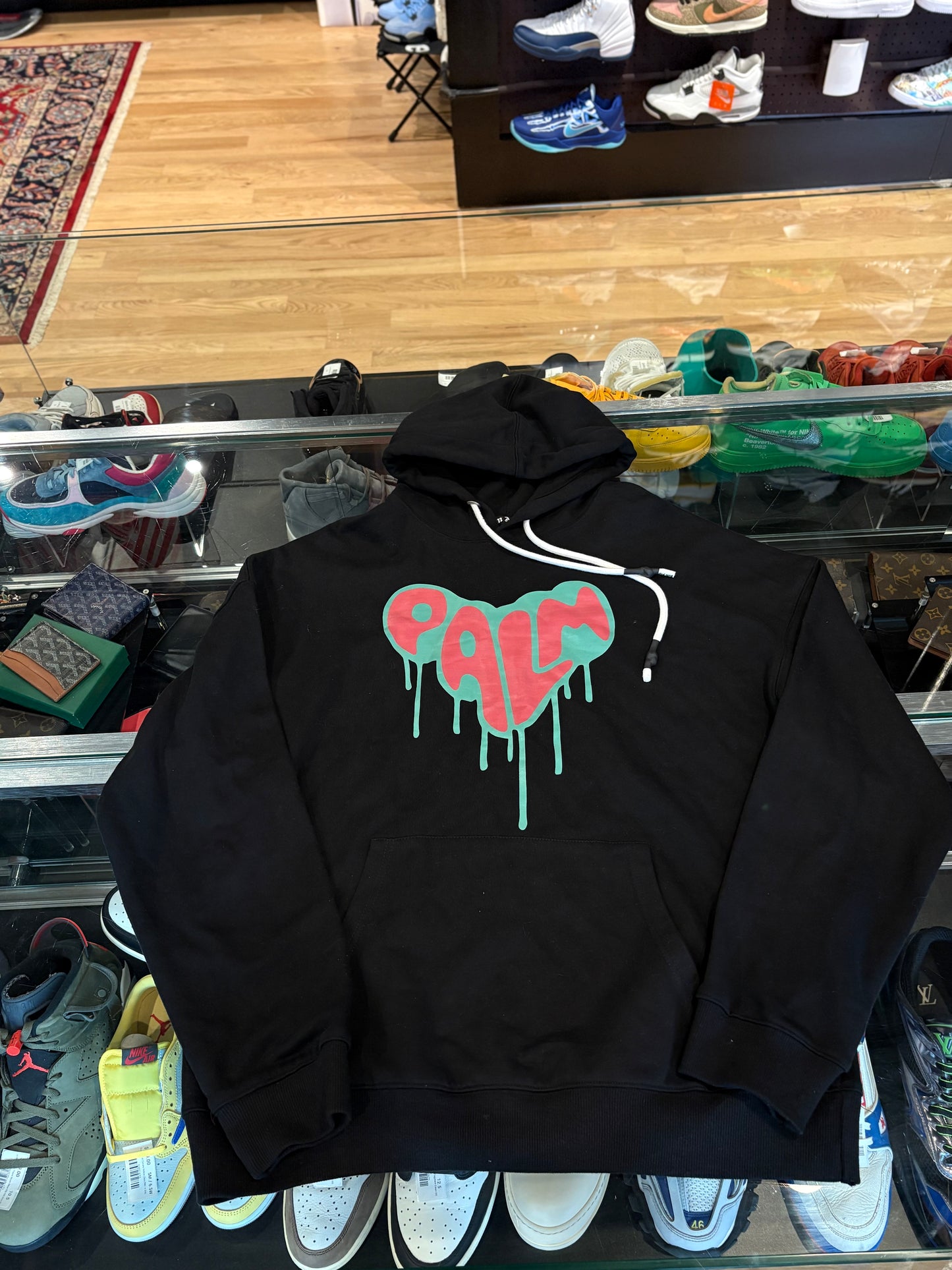 Palm Angels Hoodie Black Size Large