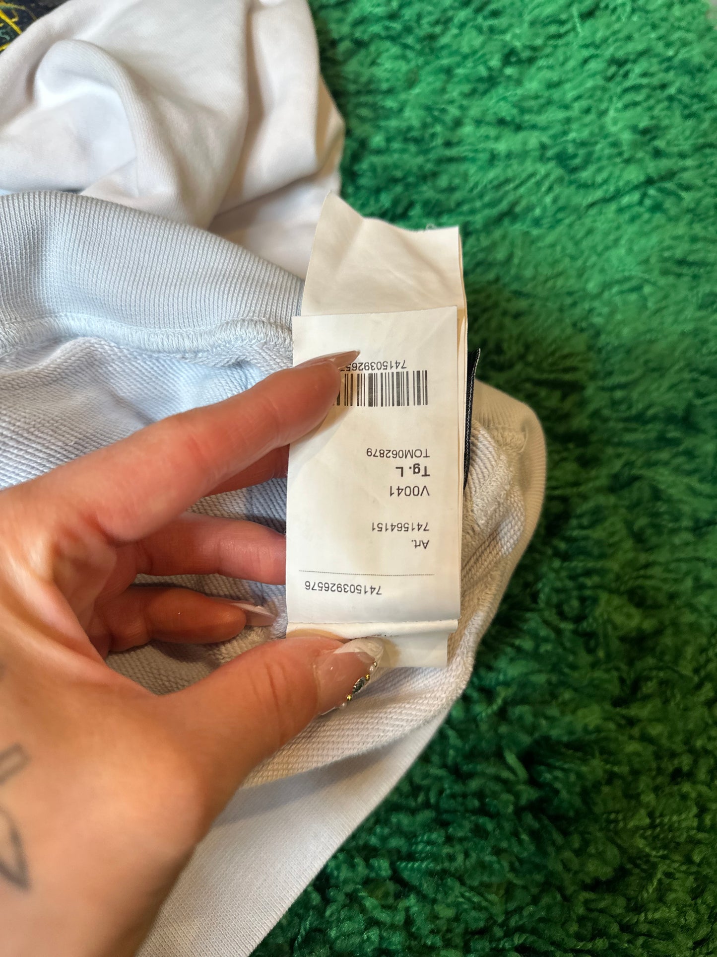 Stone Island Hoodie White Size Large