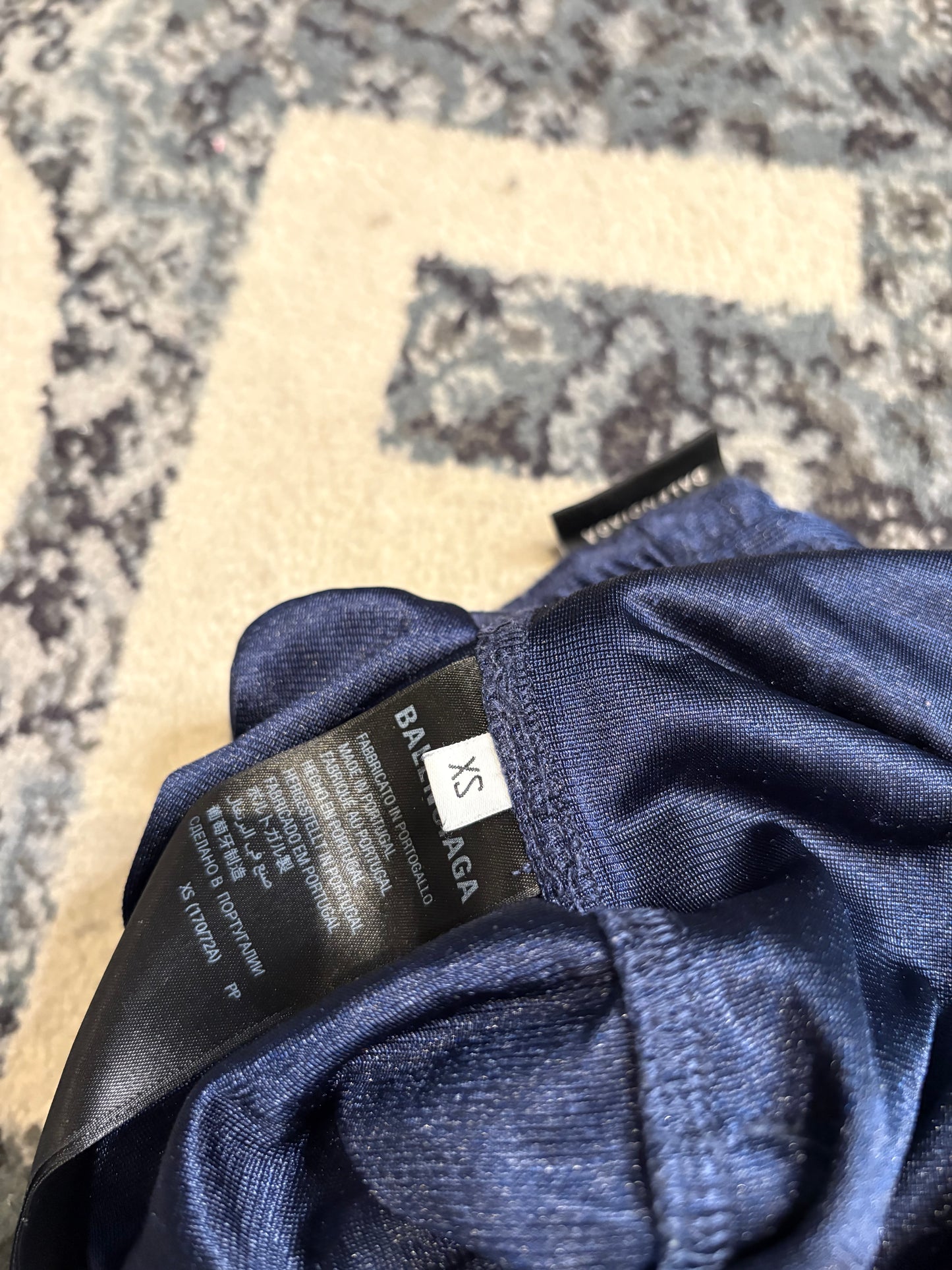 Balenciaga Navy Basketball Shorts Size XS
