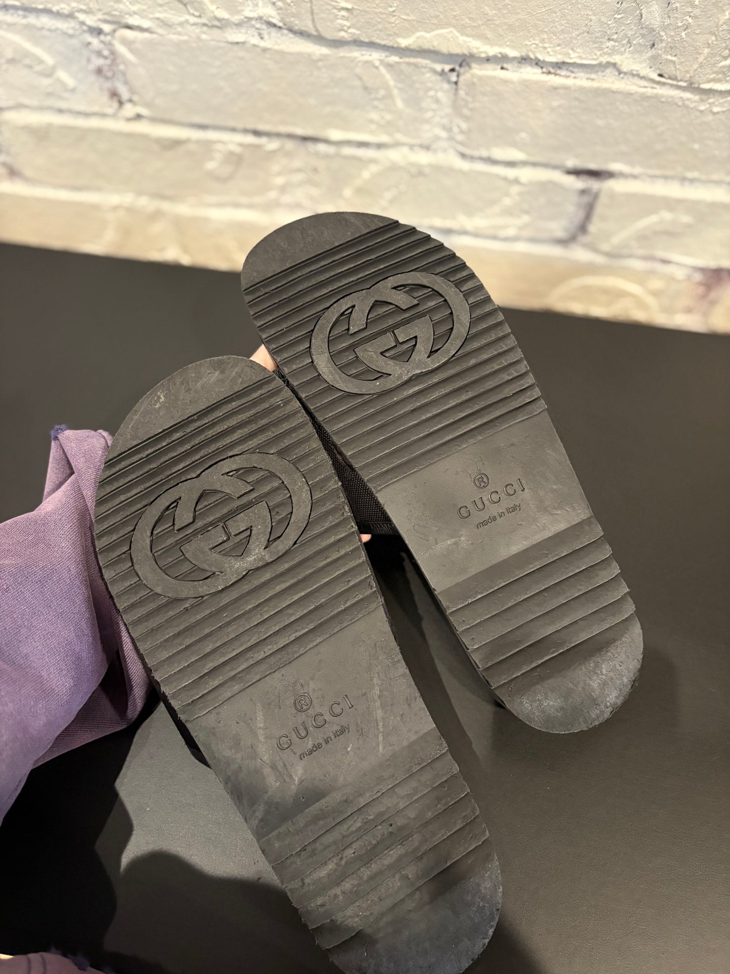 Gucci Slides Black PO NB Size 9