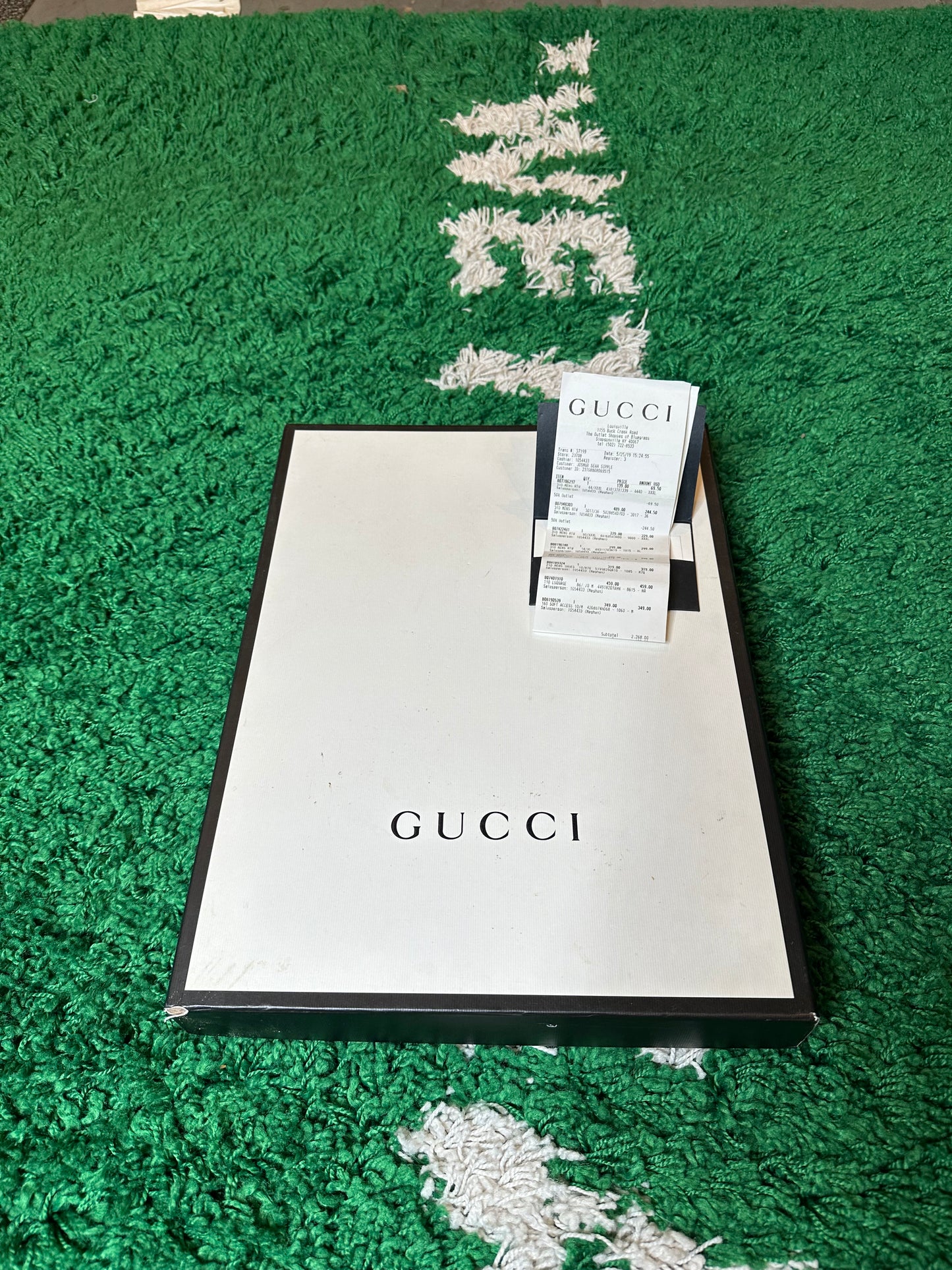Gucci Tee Black Gold Logo Size Medium