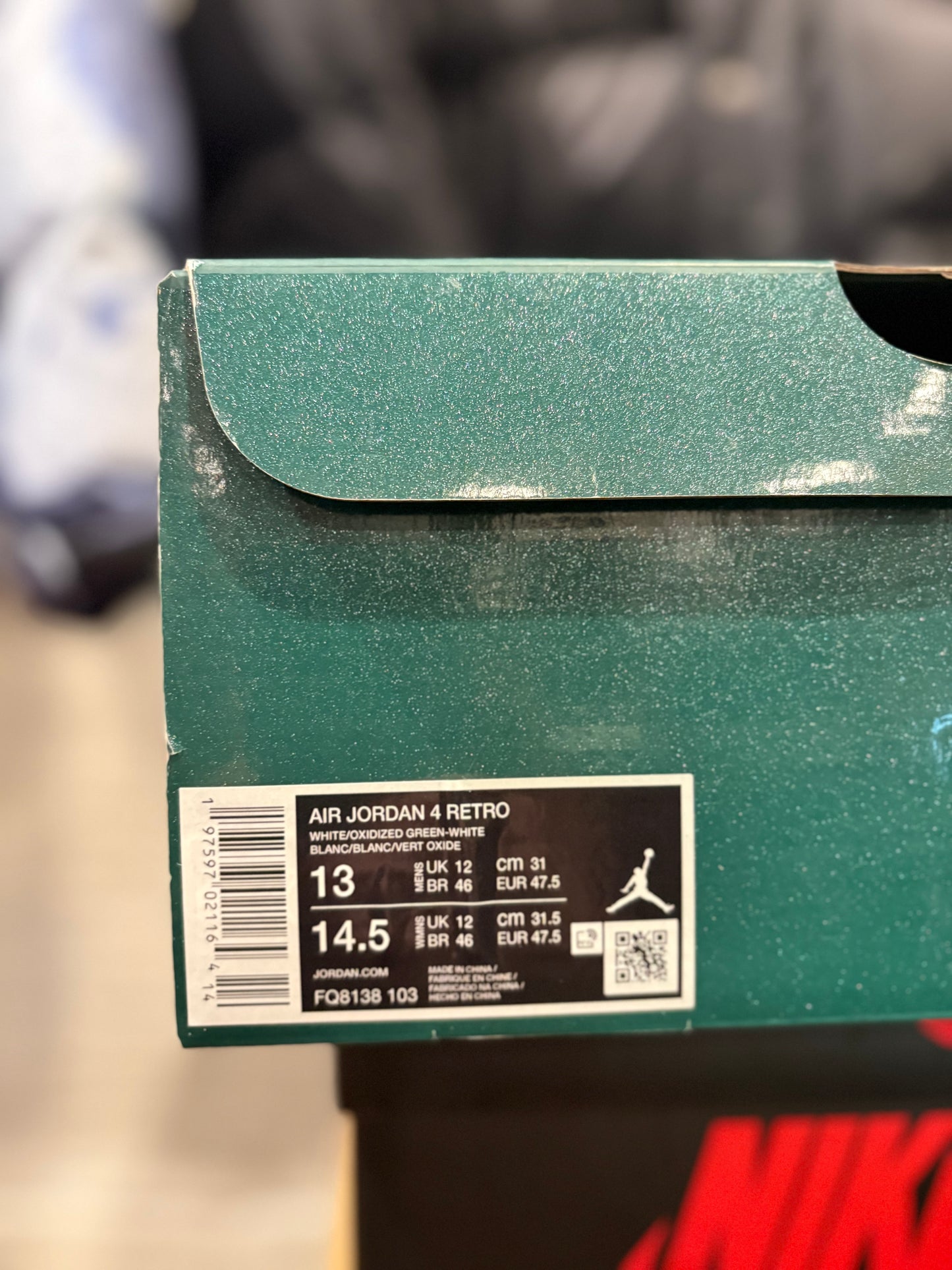 Jordan 4 Retro Oxidized Green Clean OG Size 13