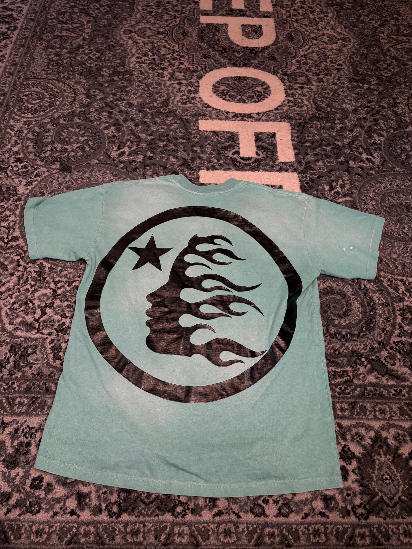 Hellstar Sport Logo Tee Washed Teal PO Size S