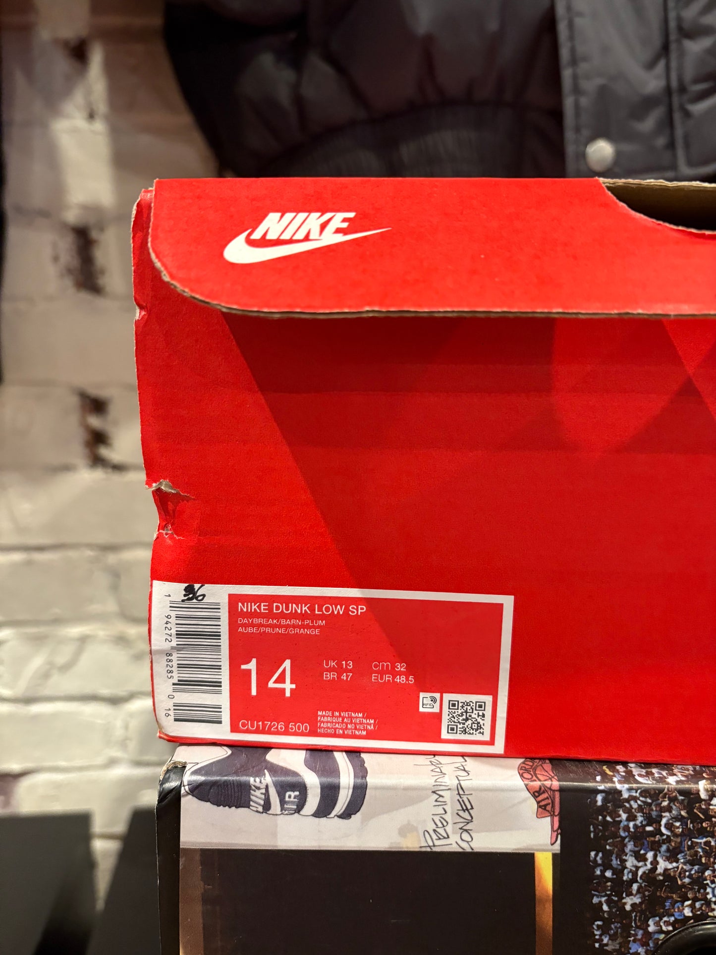 Dunk Low Plum Clean OG Size 14