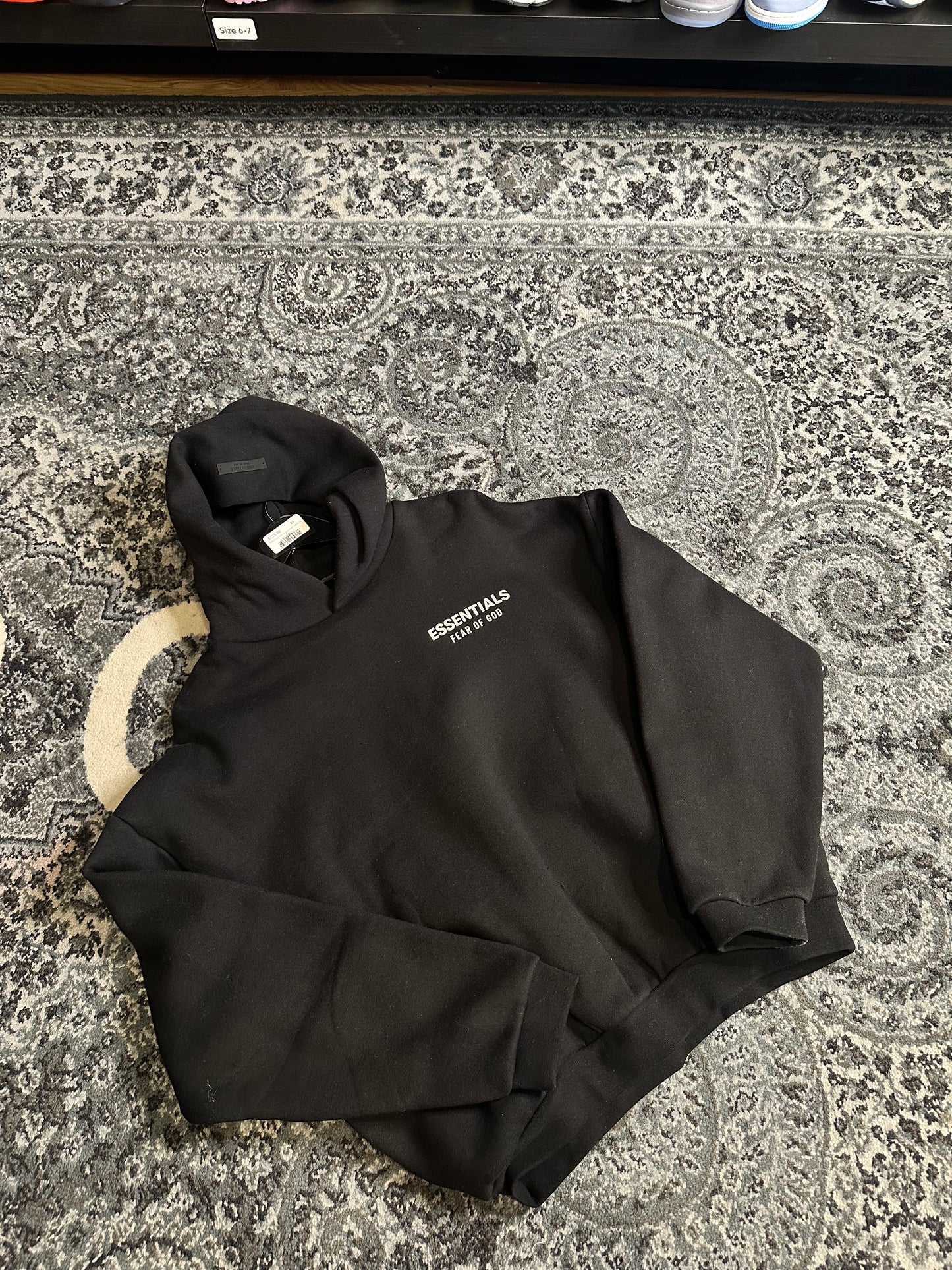 FOG Essentials Hoodie Black FW24 DS
