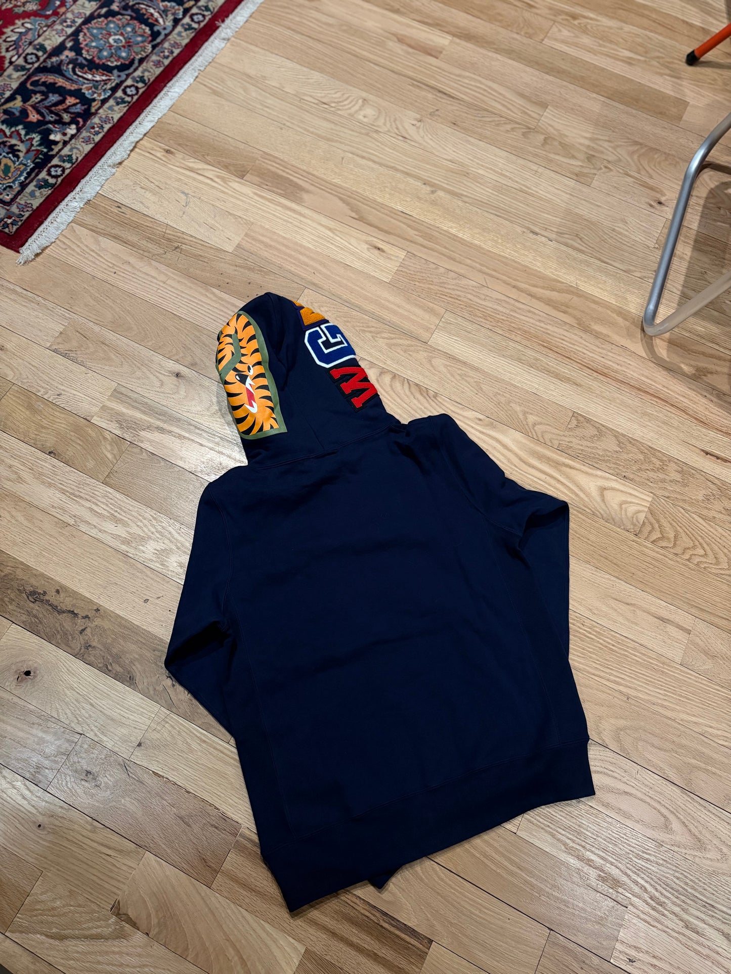Bape Navy Camo Hoodie DS Size Small