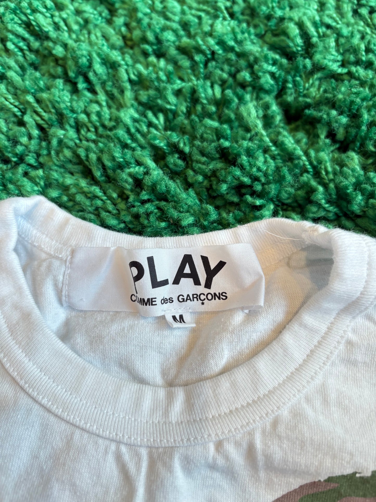 CDG Play Camo Tee Size Medium