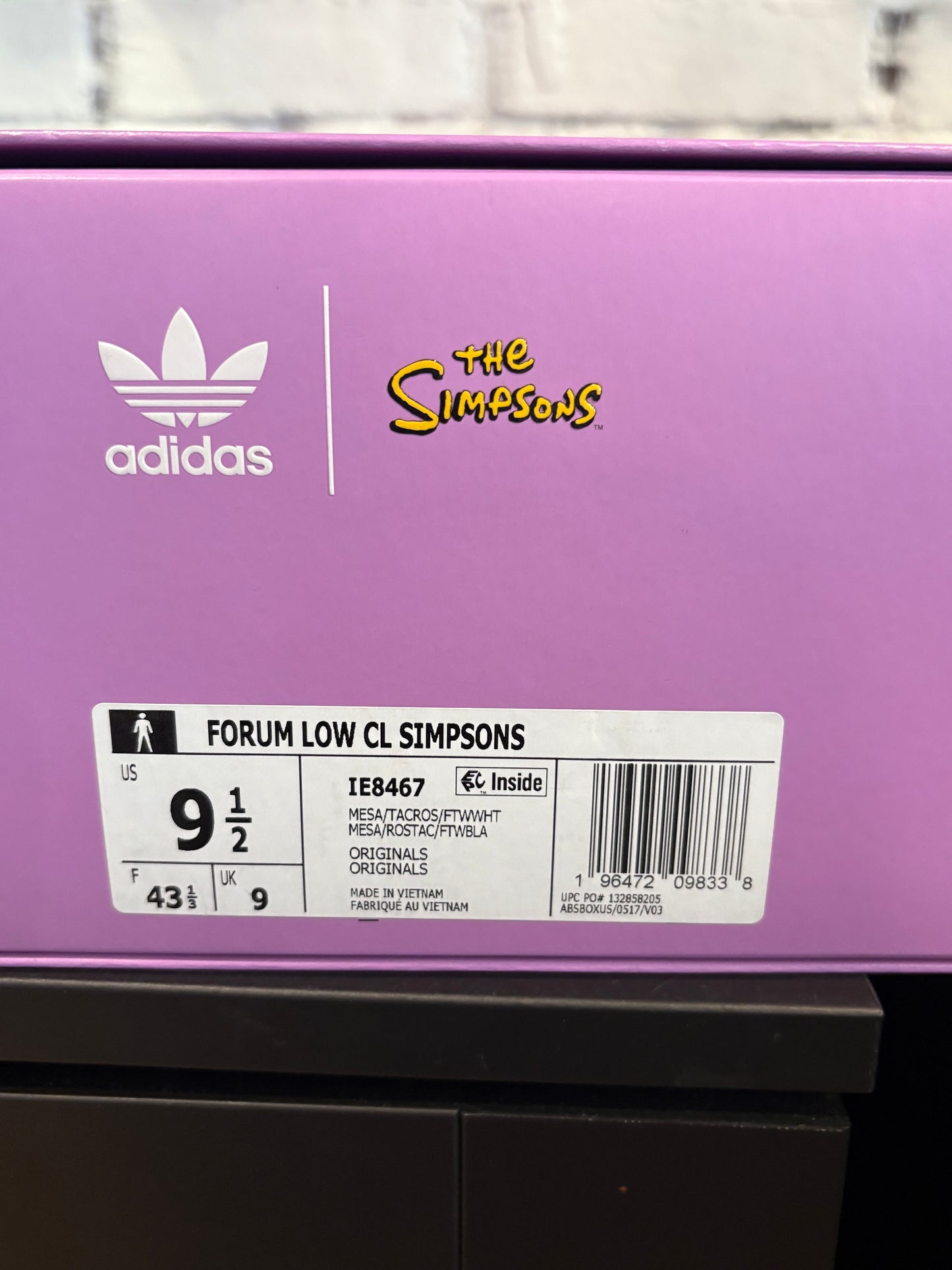 Adidas Forum Simpson DS OG Size 9.5