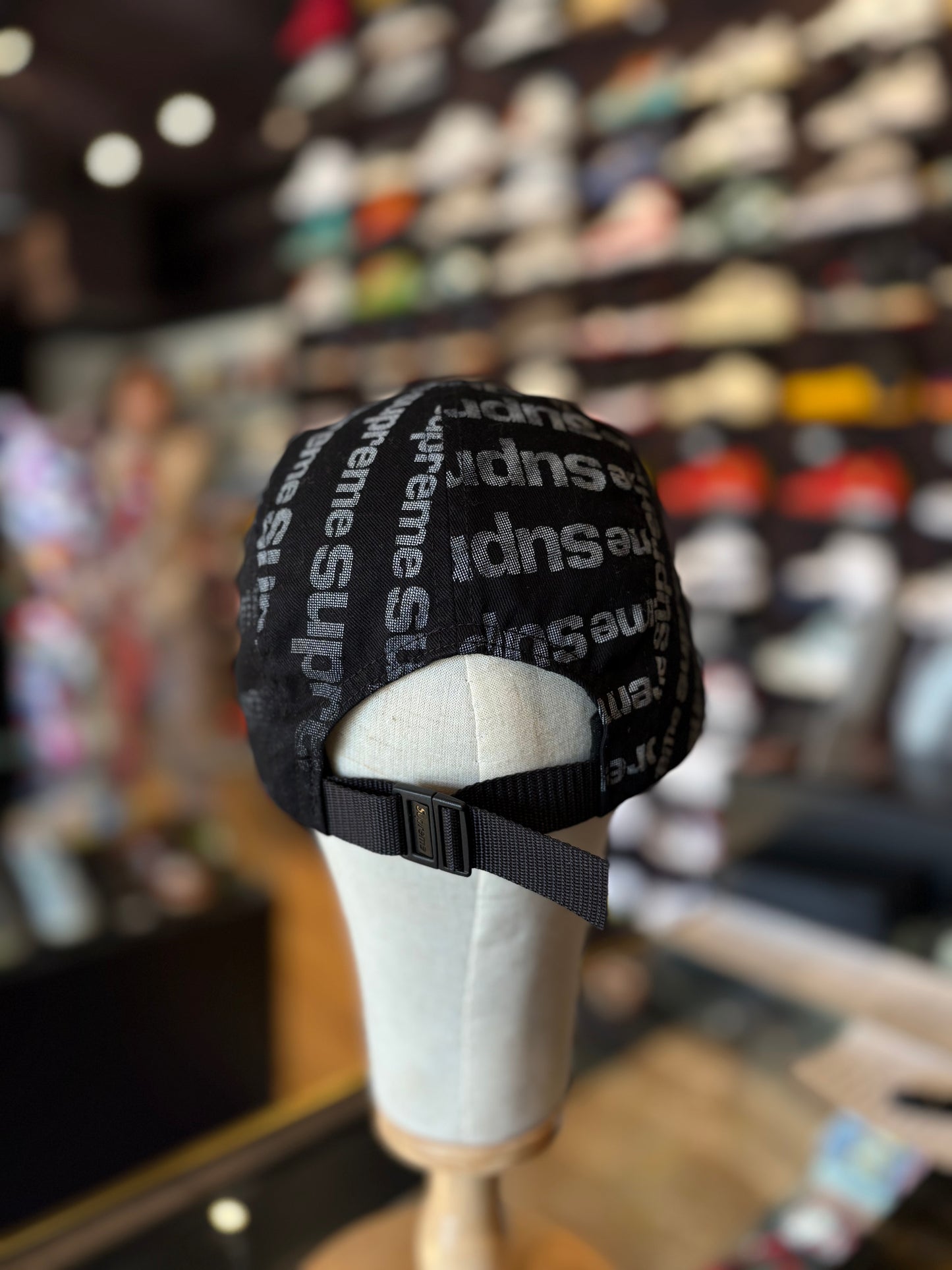 Supreme Black Logo Hat