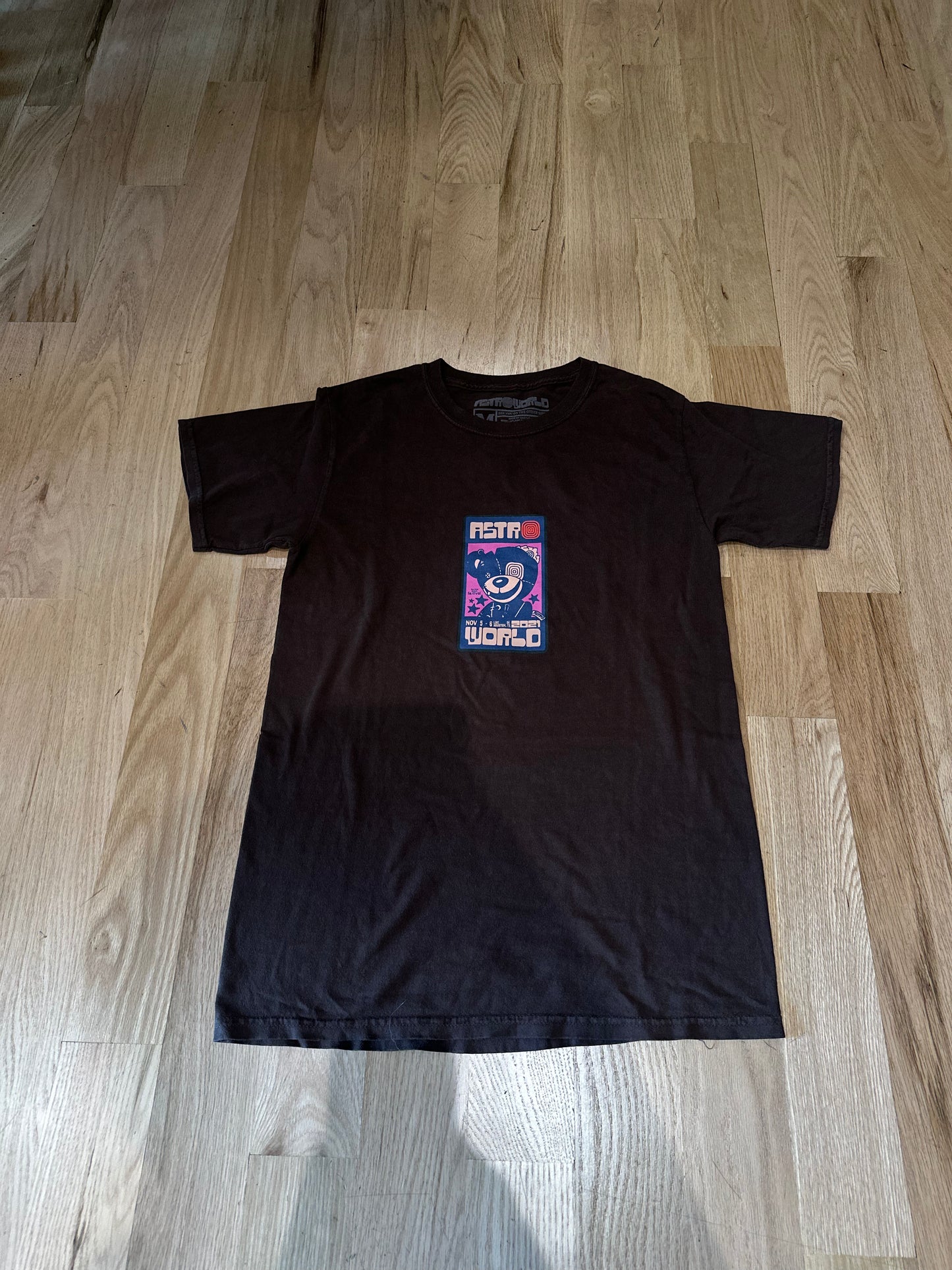 Astroworld Brown Tee Size Medium