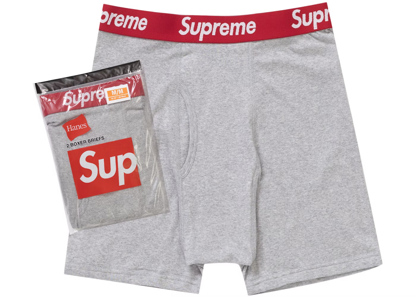 Supreme Hanes Boxers Gray DS