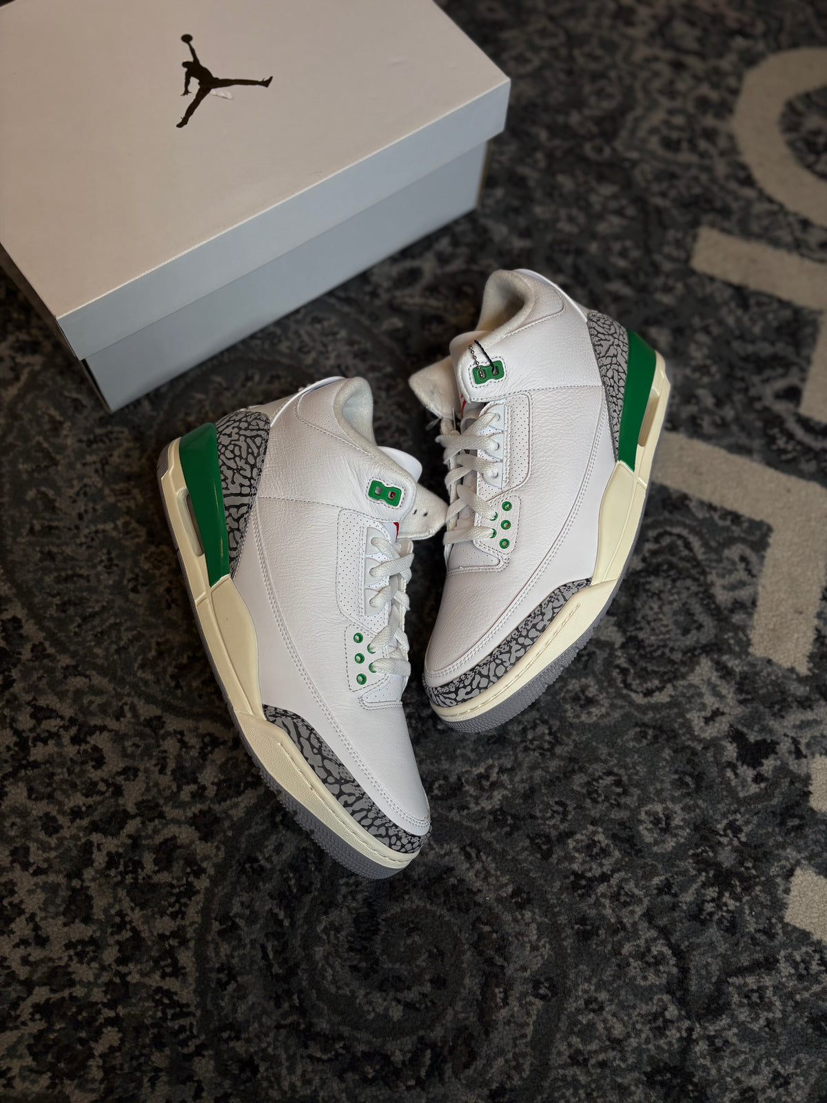 Jordan 3 Retro “Lucky Green” Ds Og Size 10M/11.5W