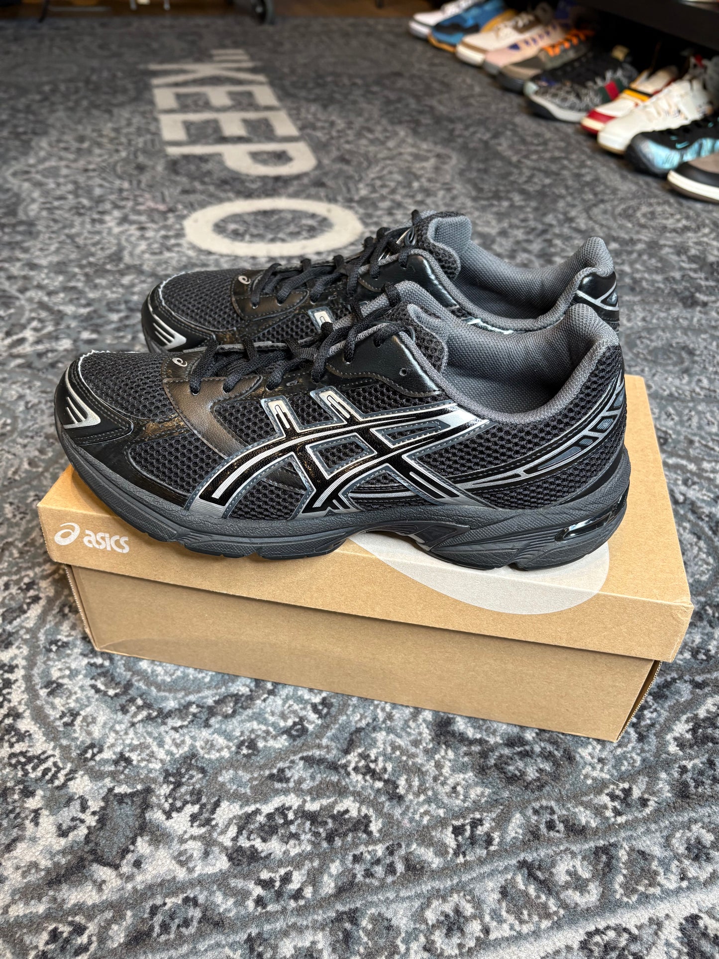 ASICS Gel-1130 “Black/Pure Silver” Clean Og Size 12