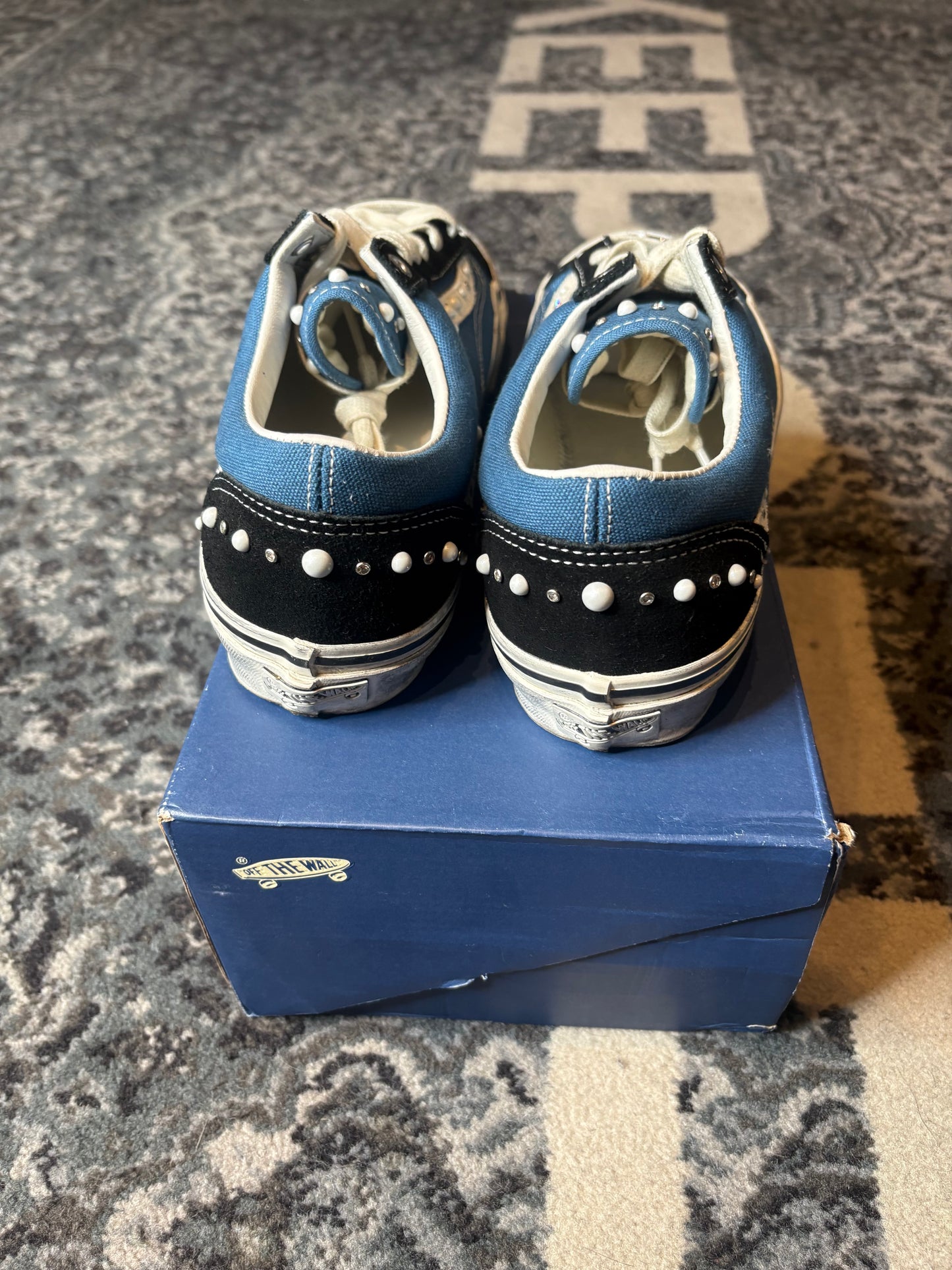 Vans Lx Old Skool 36 “Pearlized Pack Black Navy” Clean Og Size 9.5