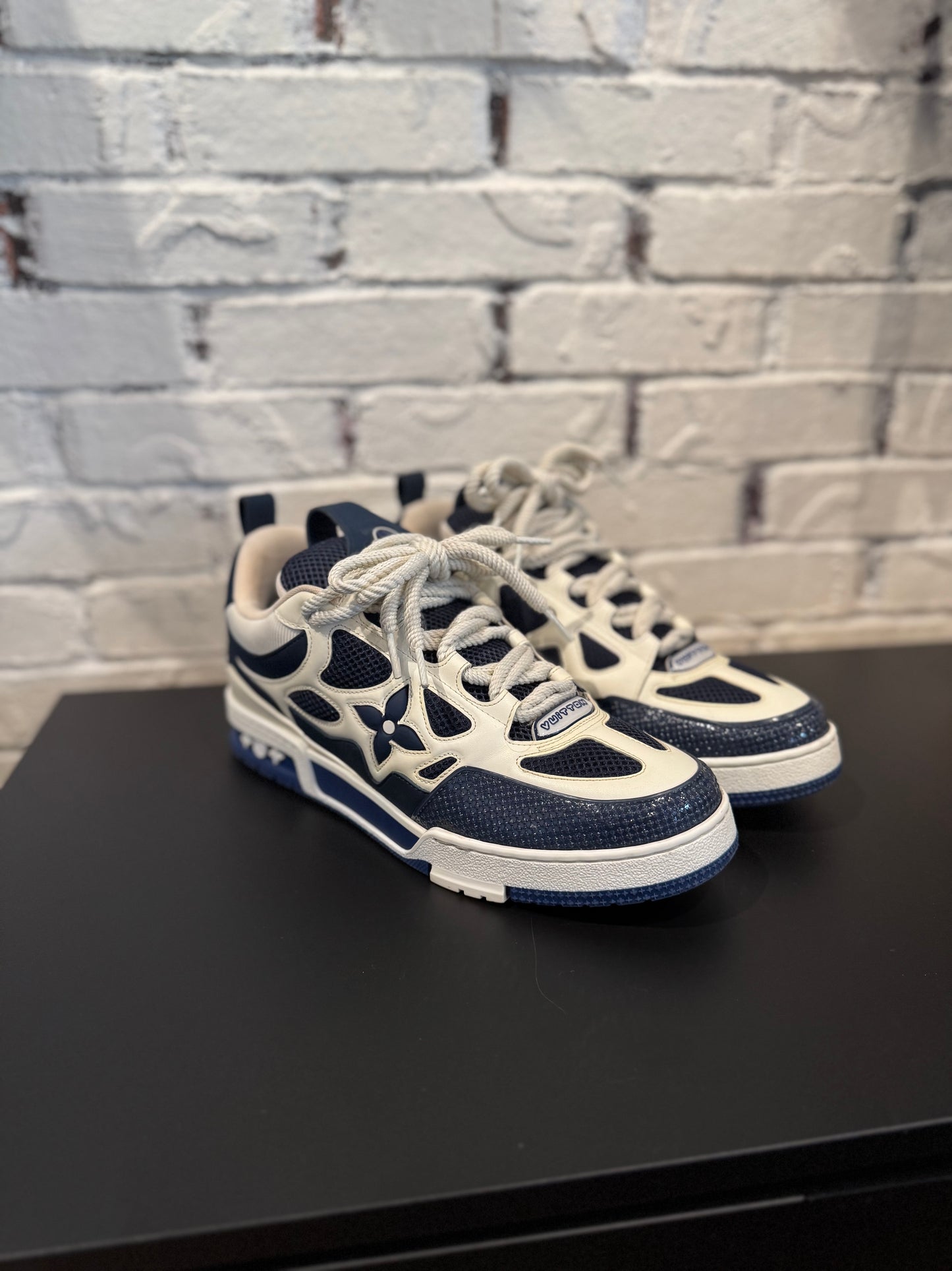Louis Vuitton Skate Sneaker Navy Snake Skin (Size 10.5-11 US) (9.5LV) PO NB