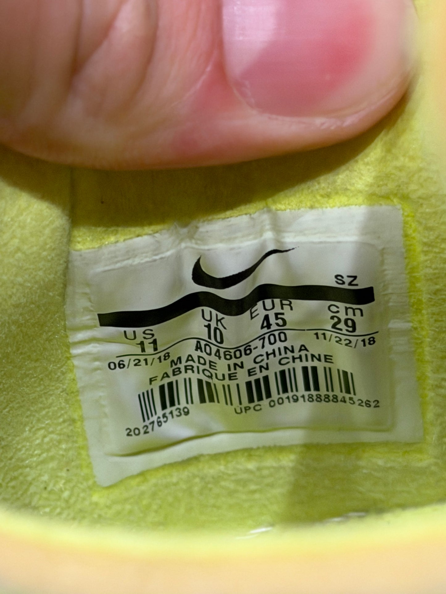 AF1 Off-White Volt Clean NB Size 11