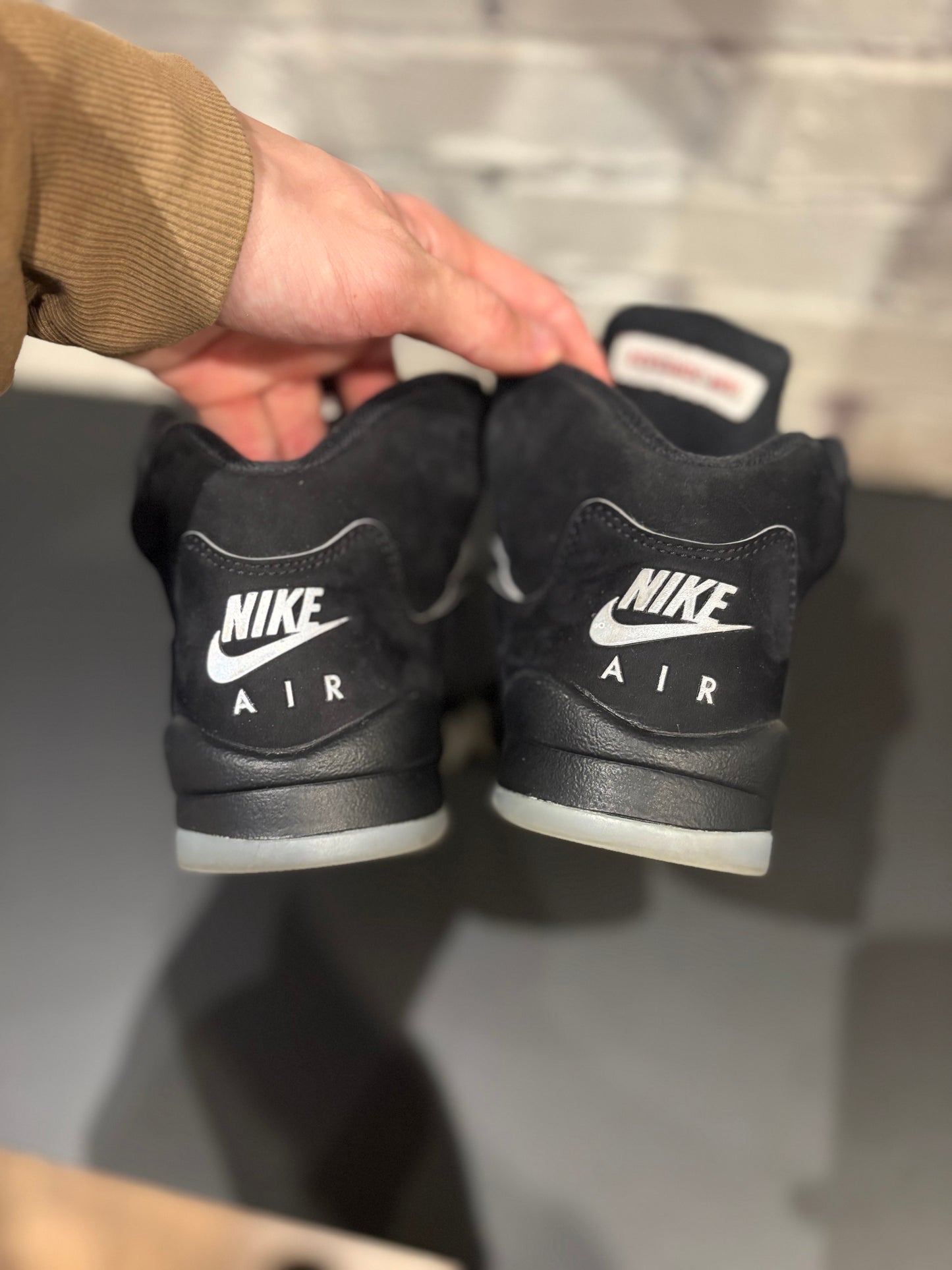 Jordan 5 Retro Black Metallic PO NB Size 7y