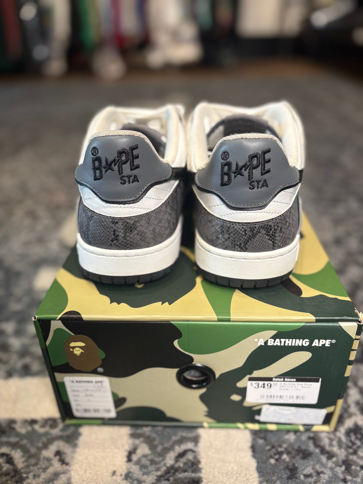 Bape Sk8 Sta “Black Snake” Clean OG Sz 13