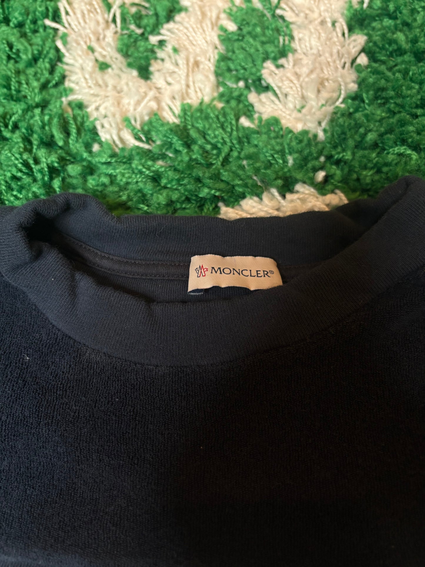 Moncler Sweater Navy Size Large