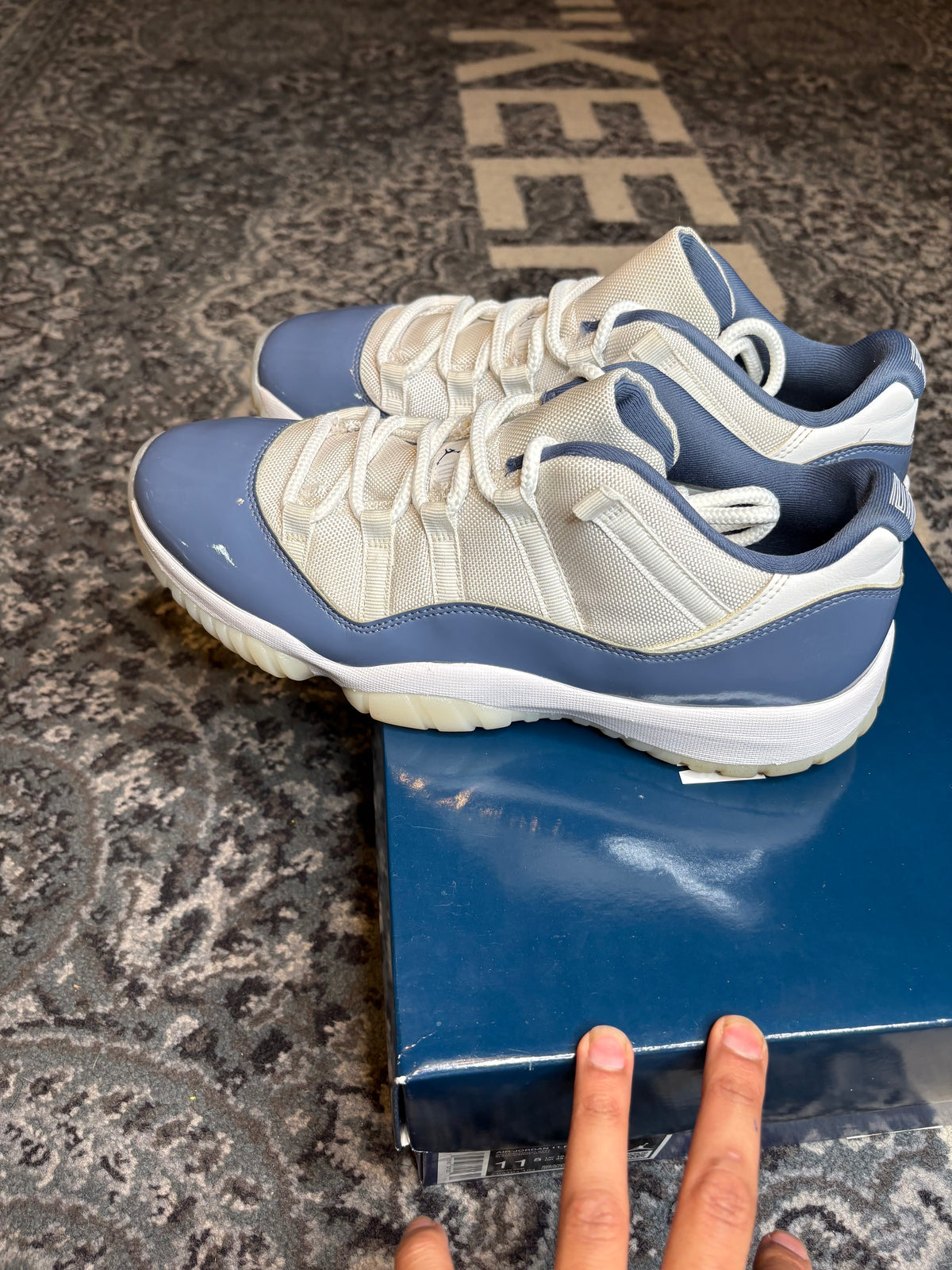 Jordan 11 Retro Low “Diffused Blue” Clean Og Size 11.5