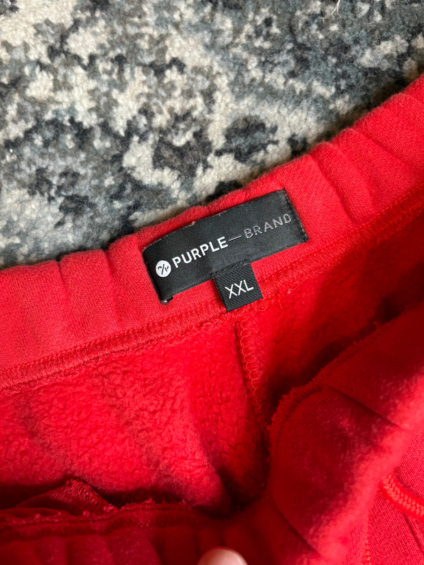 Purple Sweat Shorts Red Size XXL