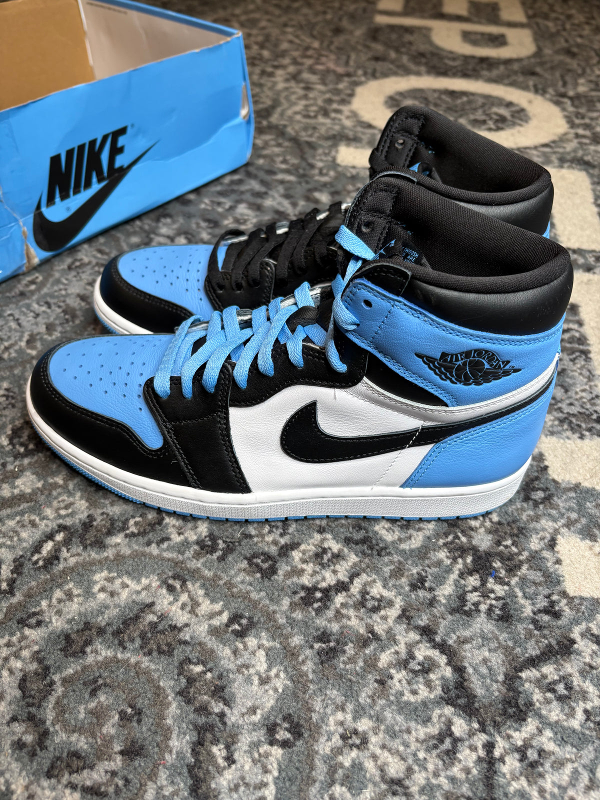 Jordan 1 Retro “Unc Toe” Clean Og Size 9.5