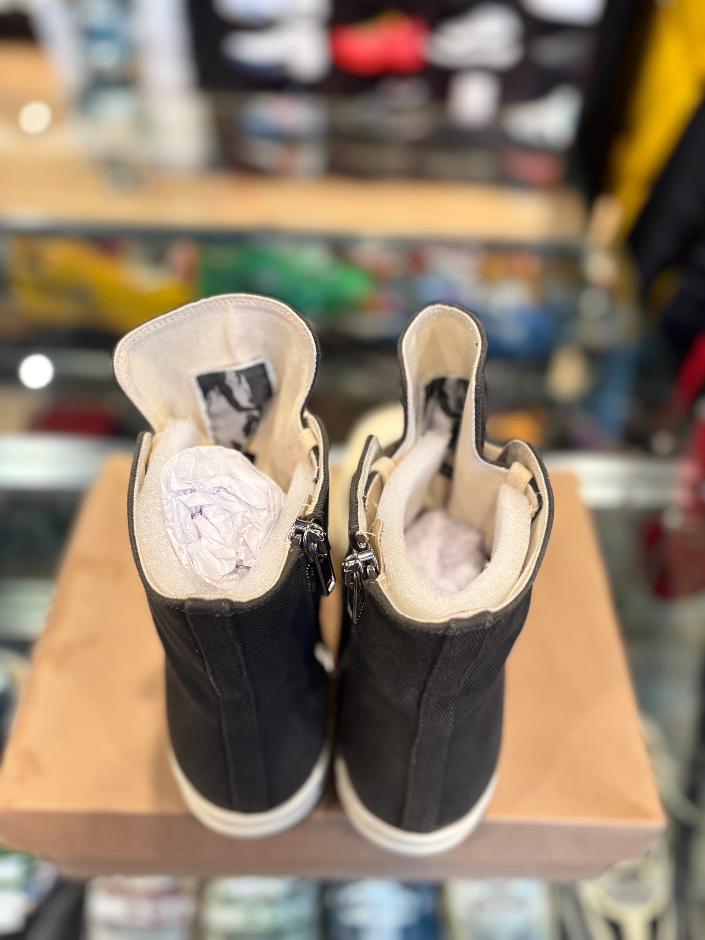 Rick Owens ‘Ramone’ canvas black