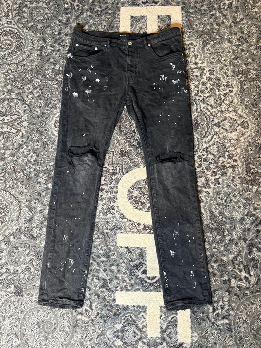 Purple Black Jeans Size 36