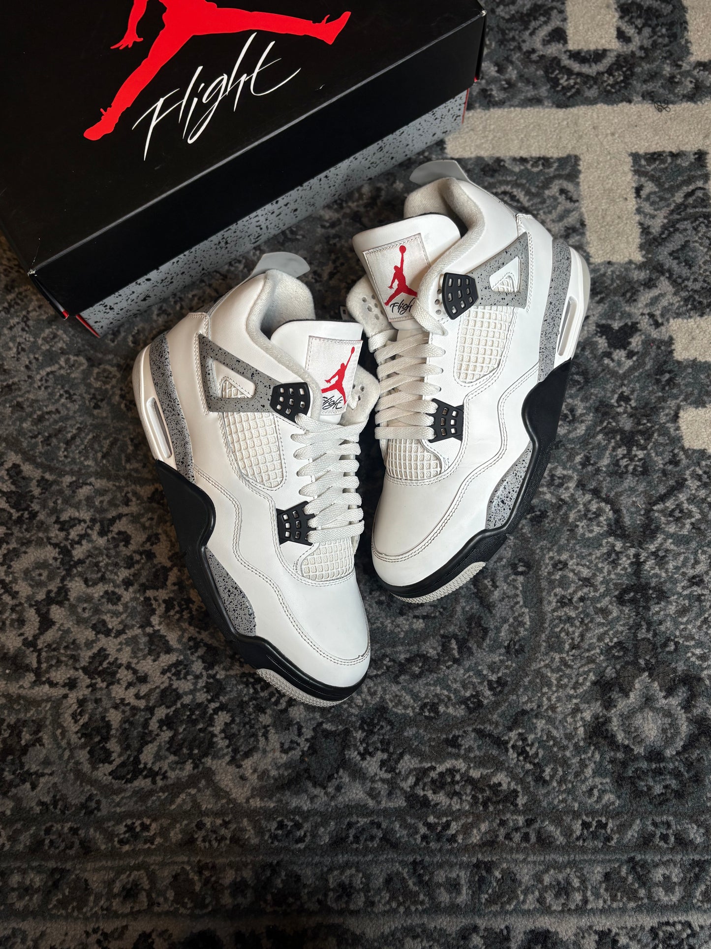Jordan 4 Retro “White Cement” Clean Og Size 9.5