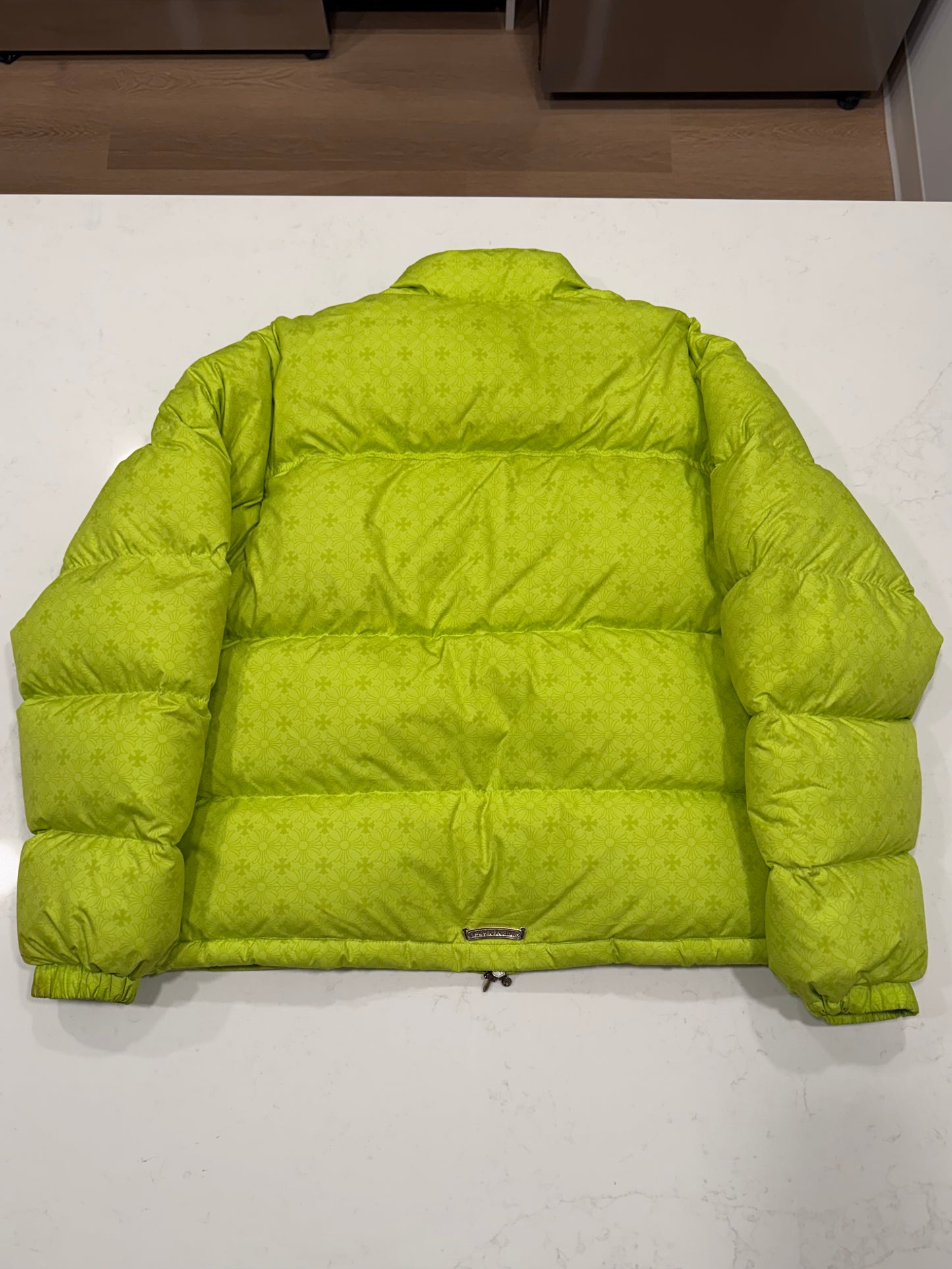Chrome Hearts Green Quilted Puffer Jacket Size Medium