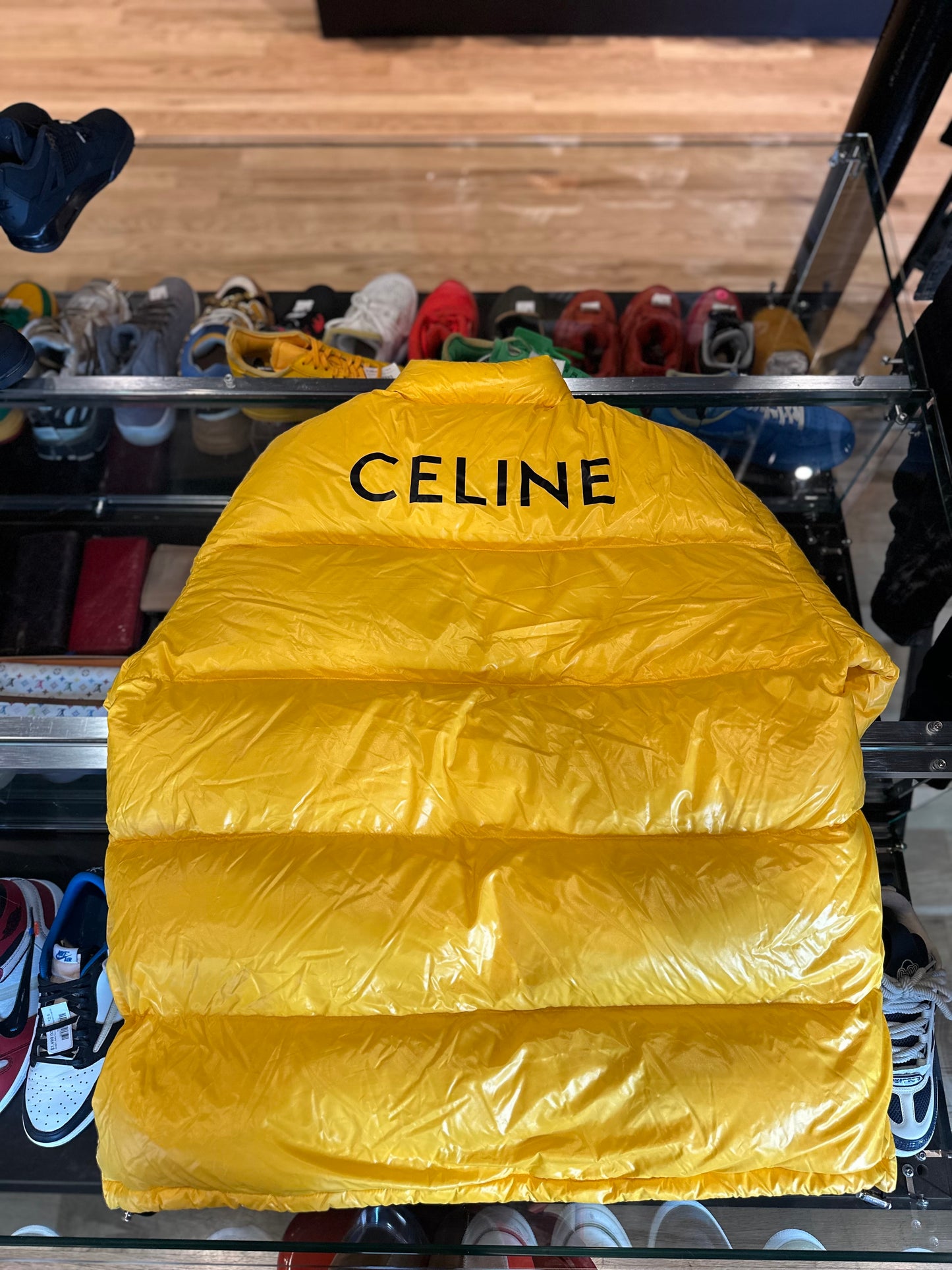 Celine Puffer Yellow Size 52