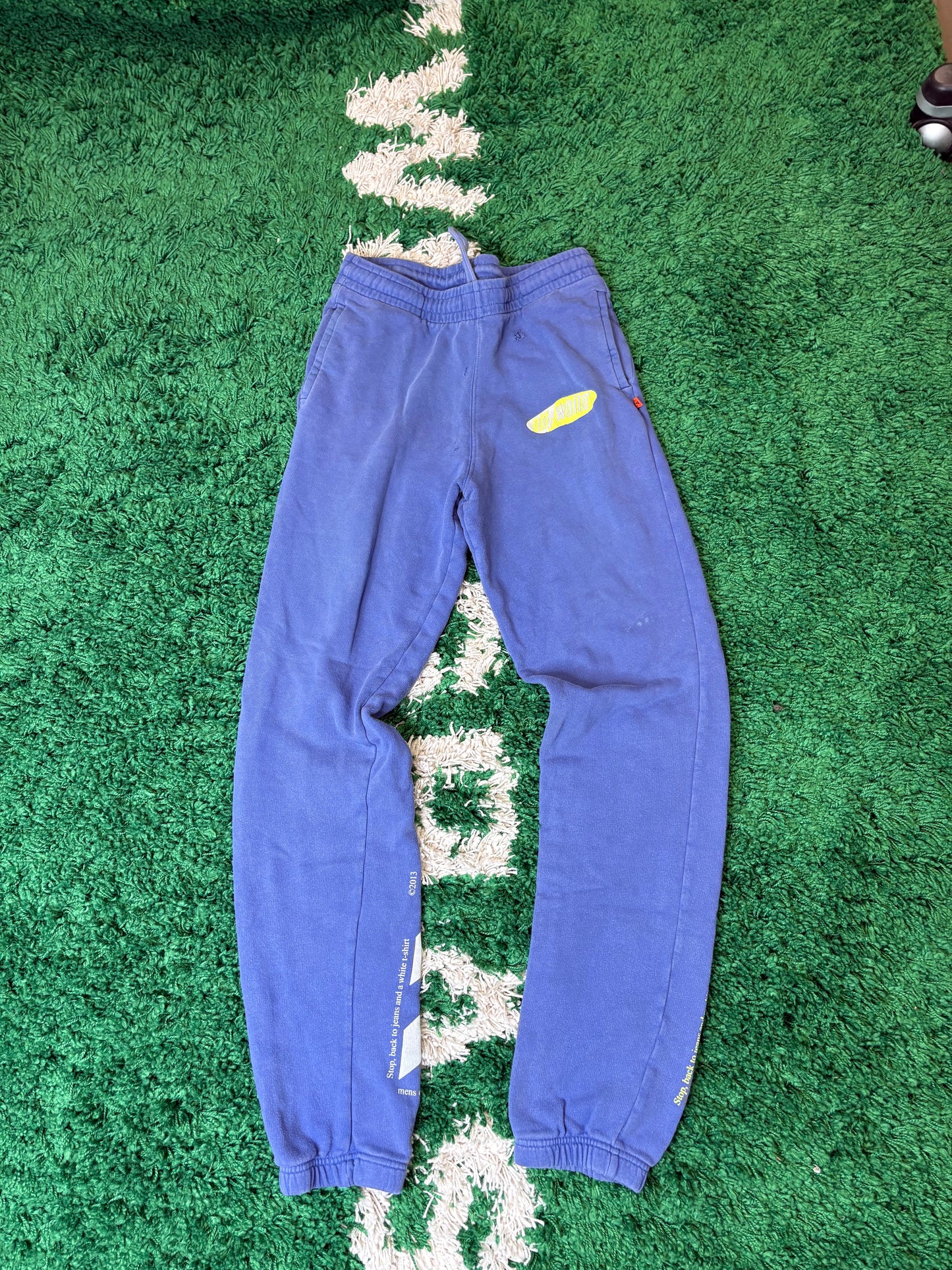 Off-White Sweatpants Blue Size XS