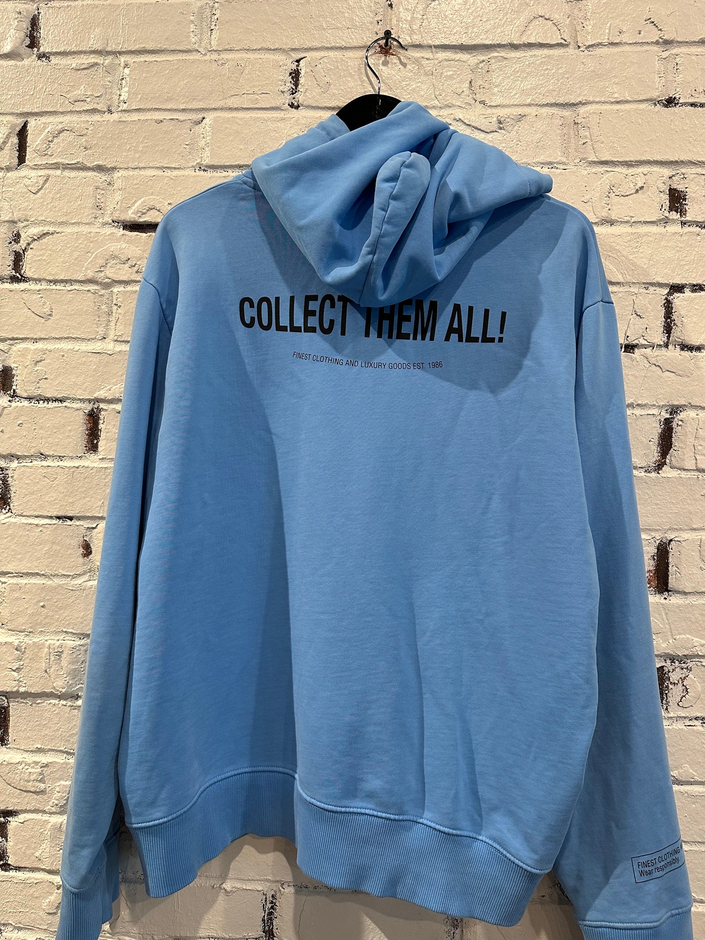 Helmut Lang Blue Hoodie Sz. L Clean