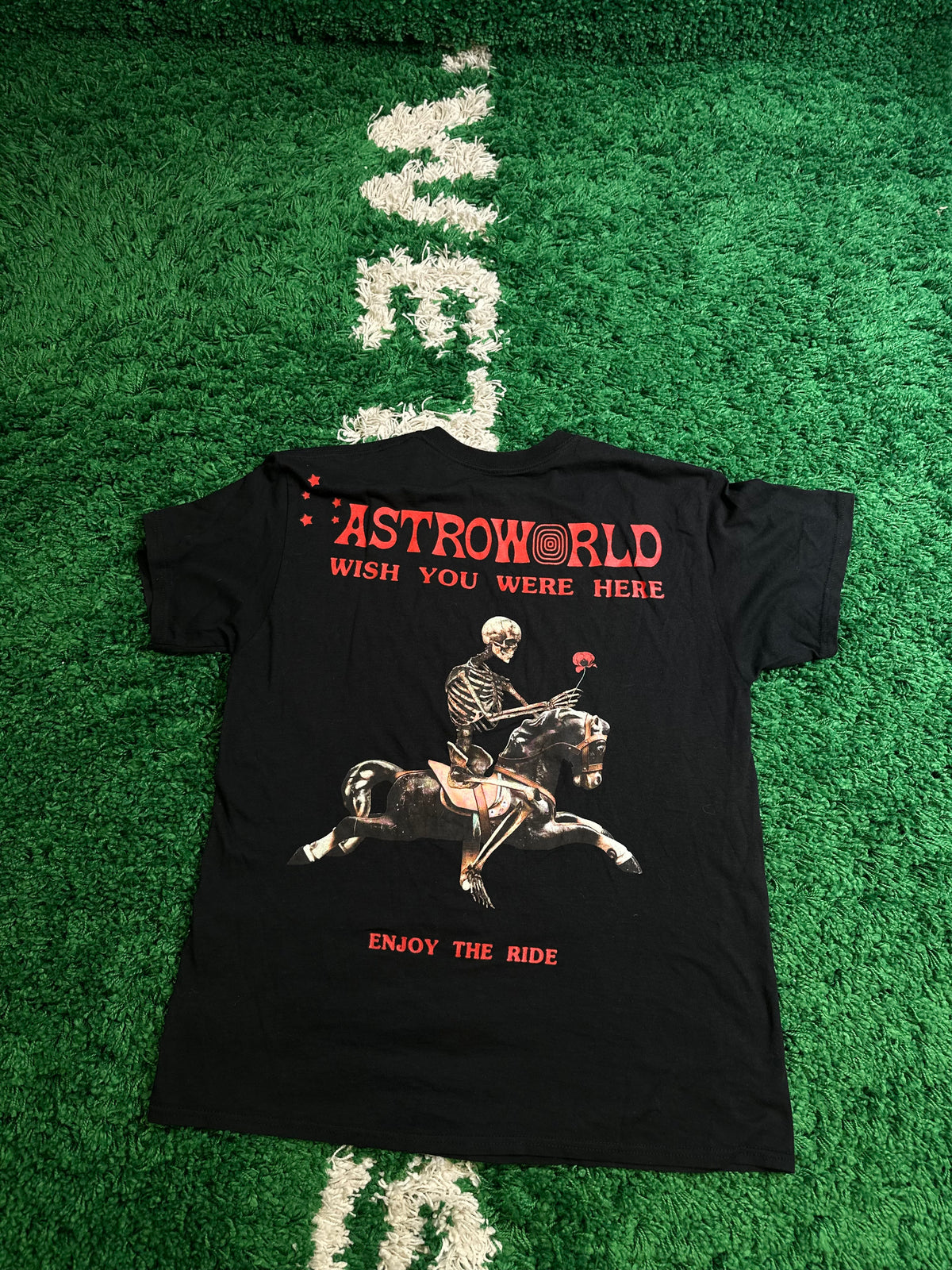 Astroworld Skeleton Tee Black Size Large
