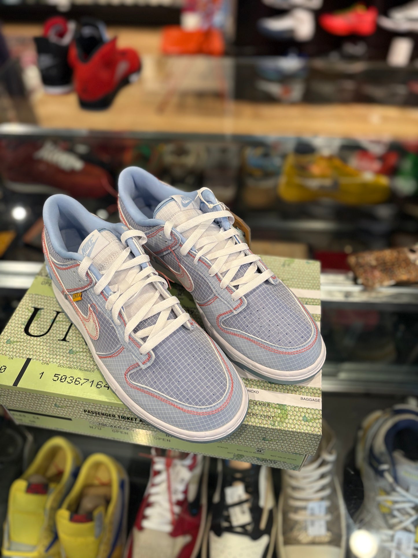 Dunk Low Union Passport Pack Argon DS OG Size 11