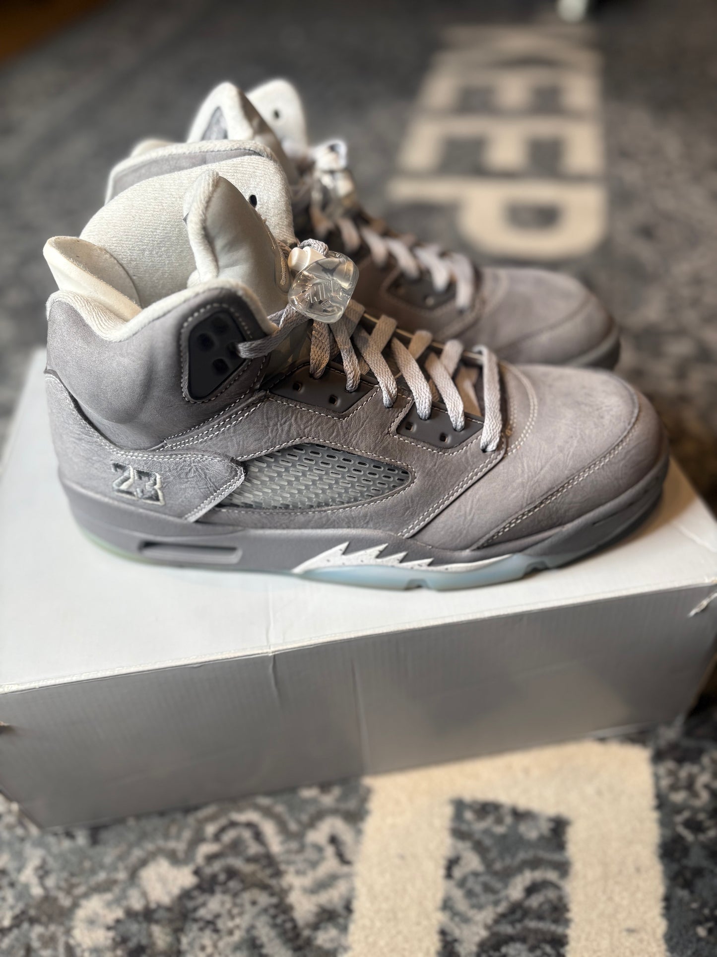 Jordan 5 Retro “Wolf Grey” Po Og Size 10.5