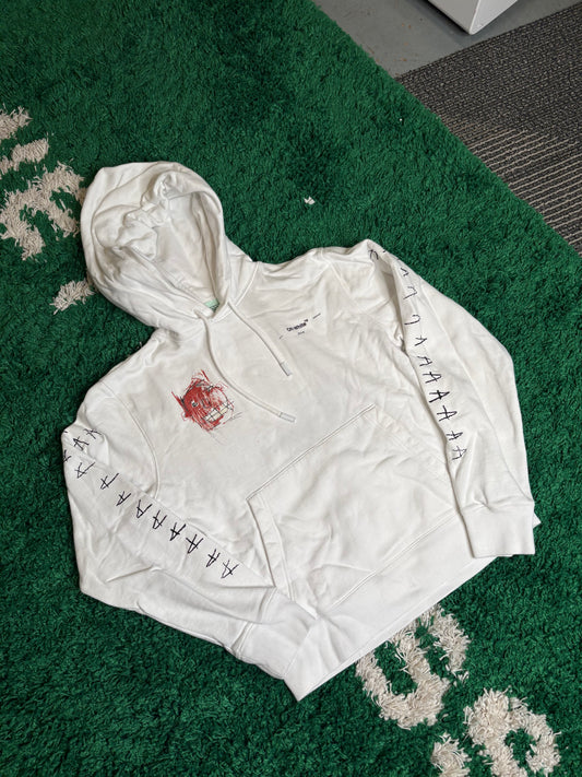Off-White Avant-Garde Hoodie White Size Medium