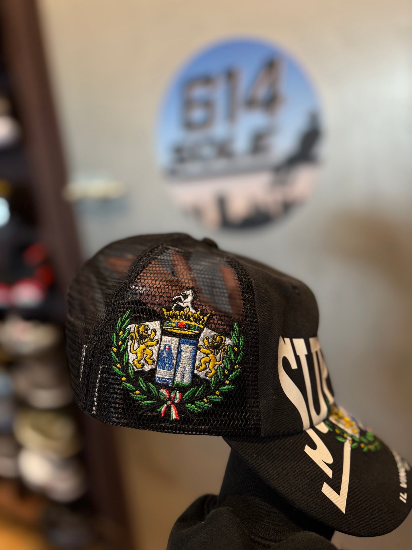 Supreme Black Emblem Hat DS