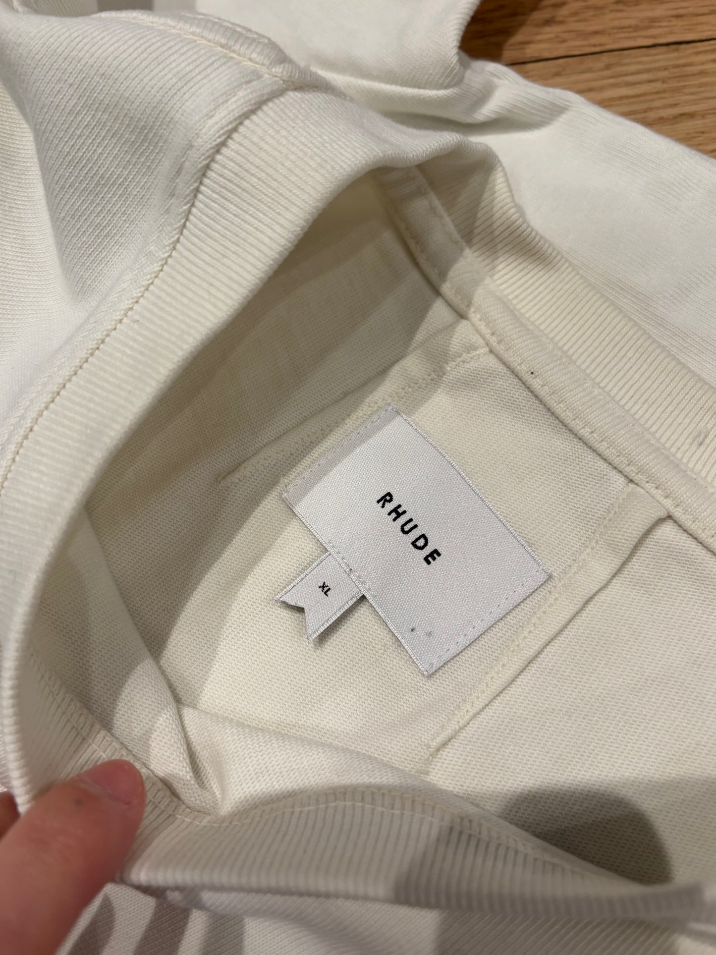 Rhude Tee White/Navy Size XL