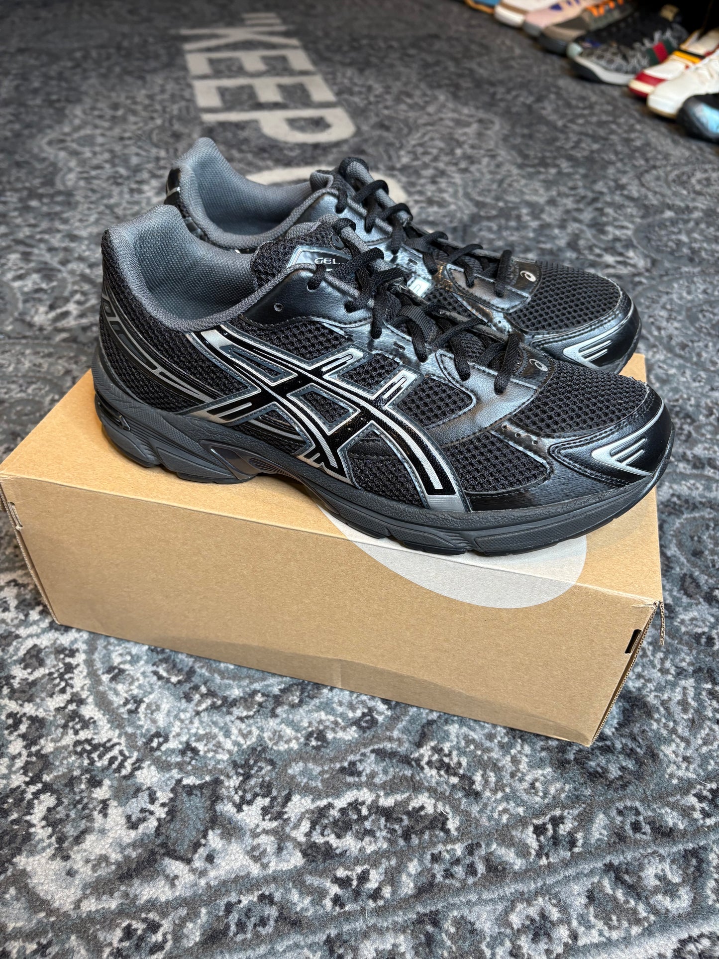 ASICS Gel-1130 “Black/Pure Silver” Clean Og Size 12